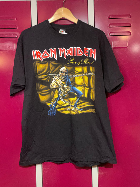 IRON MAIDEN "Piece of Mind" 2010 MUSIC BAND T-SHIRT  SZ: XL