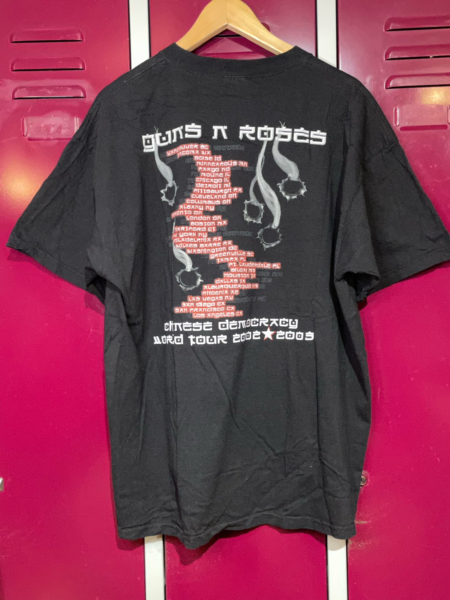 GUNS N' ROSES "WORLD TOUR 2002-2003" MUSIC BAND T-SHIRT  SZ: XL