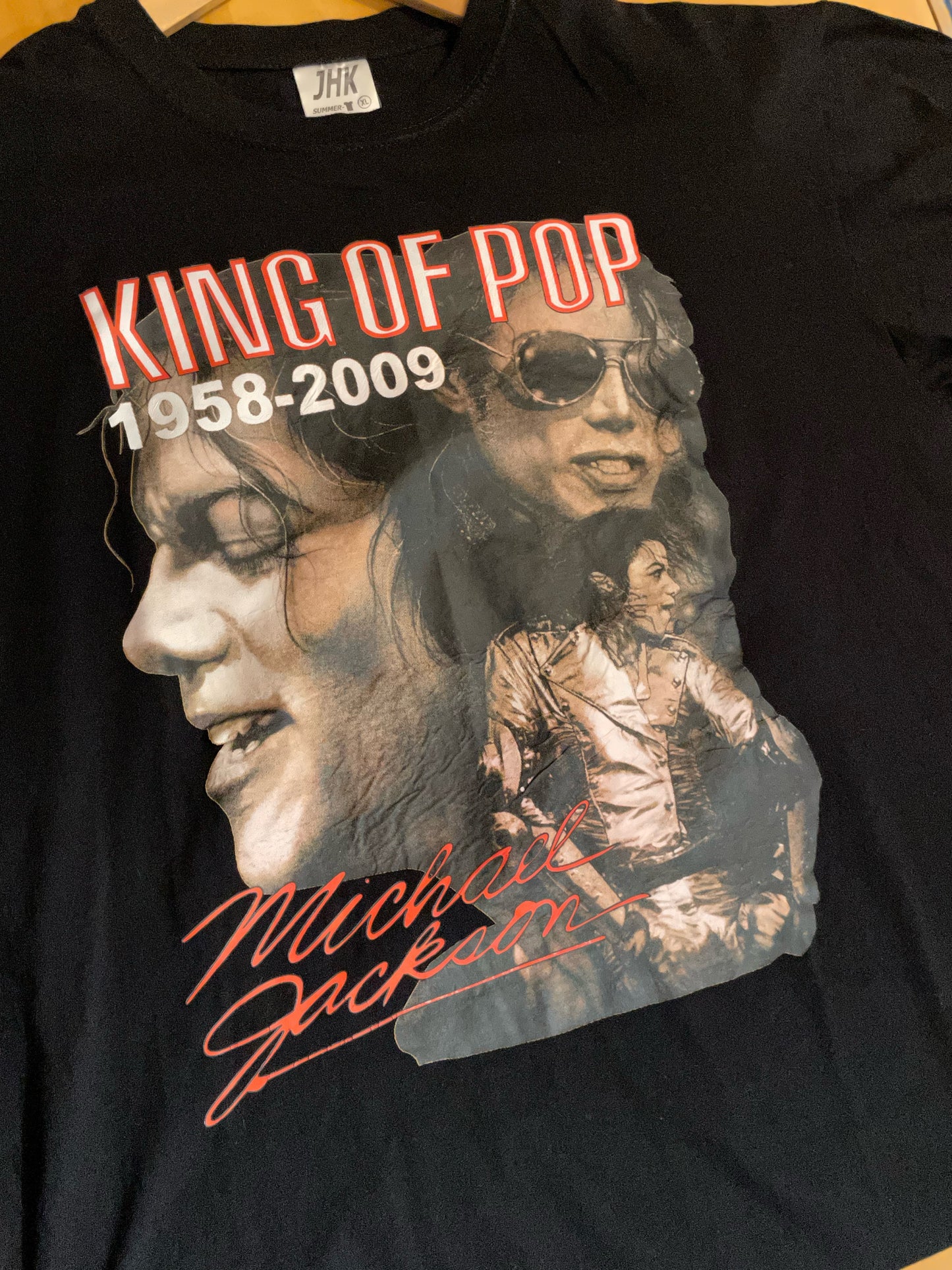 MICHAEL JACKSON "KING OF POP" MUSIC BAND T-SHIRT SZ: XL
