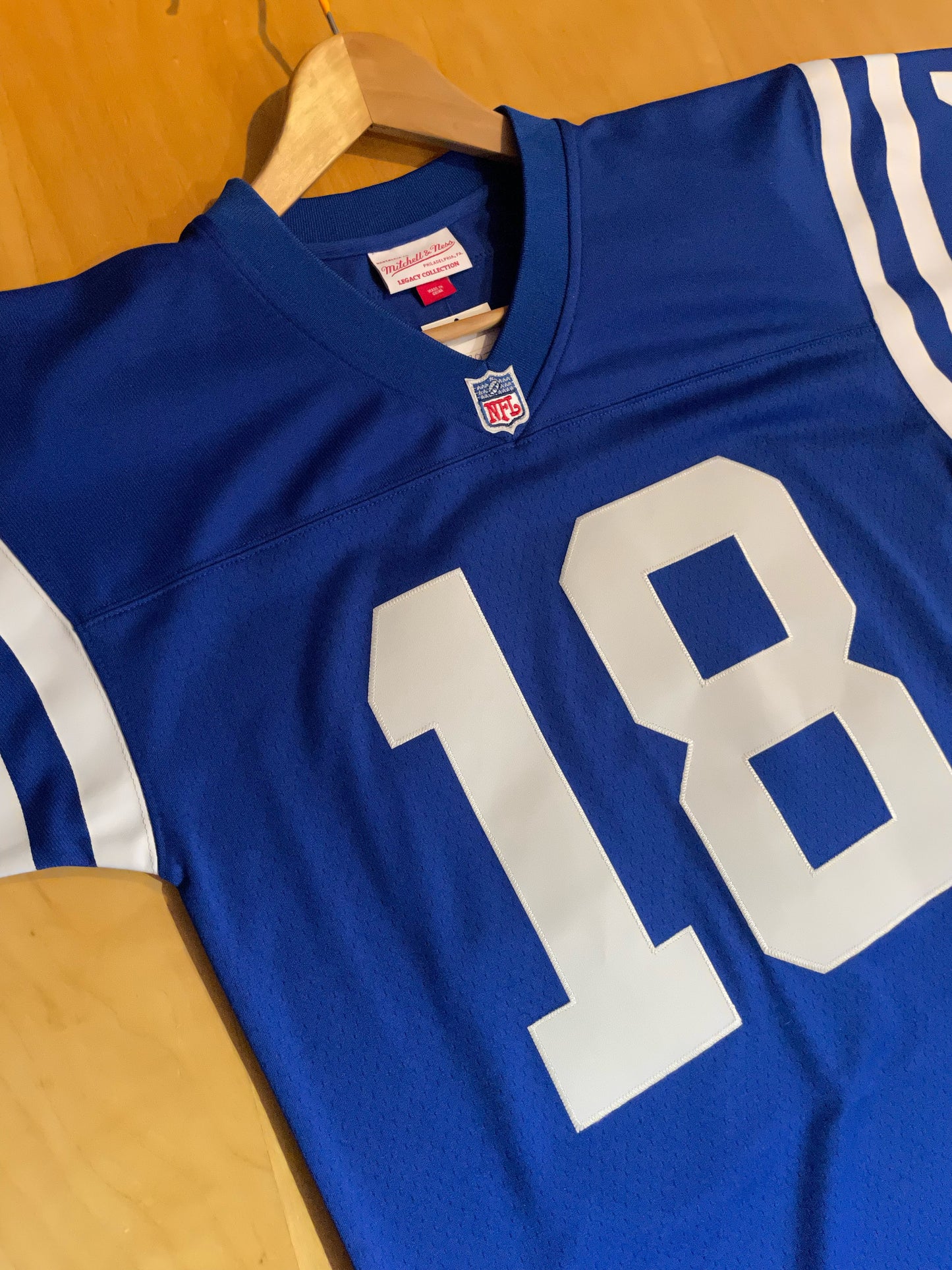 MITCHEL & NESS INDIANAPOLIS COLTS "PEYTON MANNING" NFL FOOTBALL JERSEY SZ: 36/S