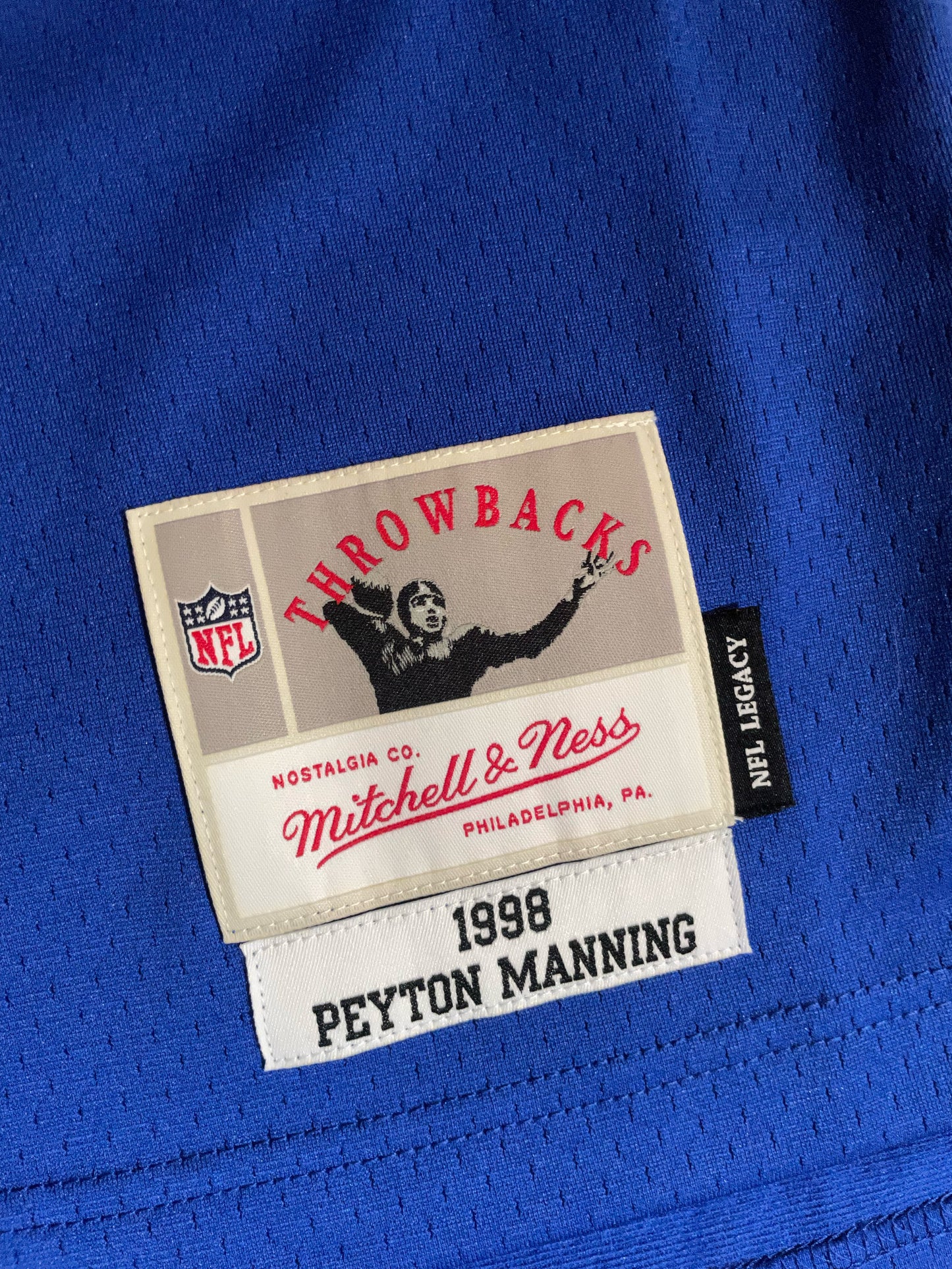 MITCHEL & NESS INDIANAPOLIS COLTS "PEYTON MANNING" NFL FOOTBALL JERSEY SZ: 36/S