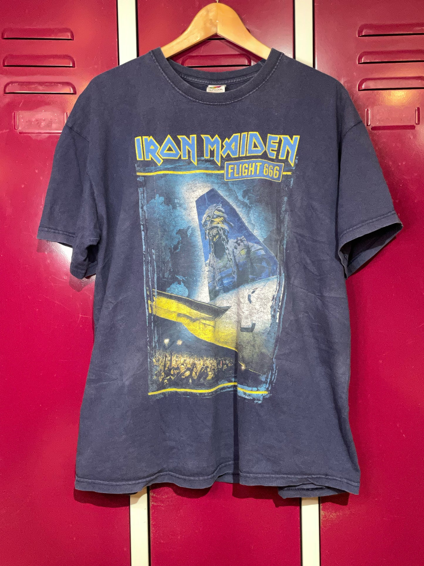 IRON MAIDEN "FLIGHT 666" MUSIC BAND T-SHIRT SZ: XL