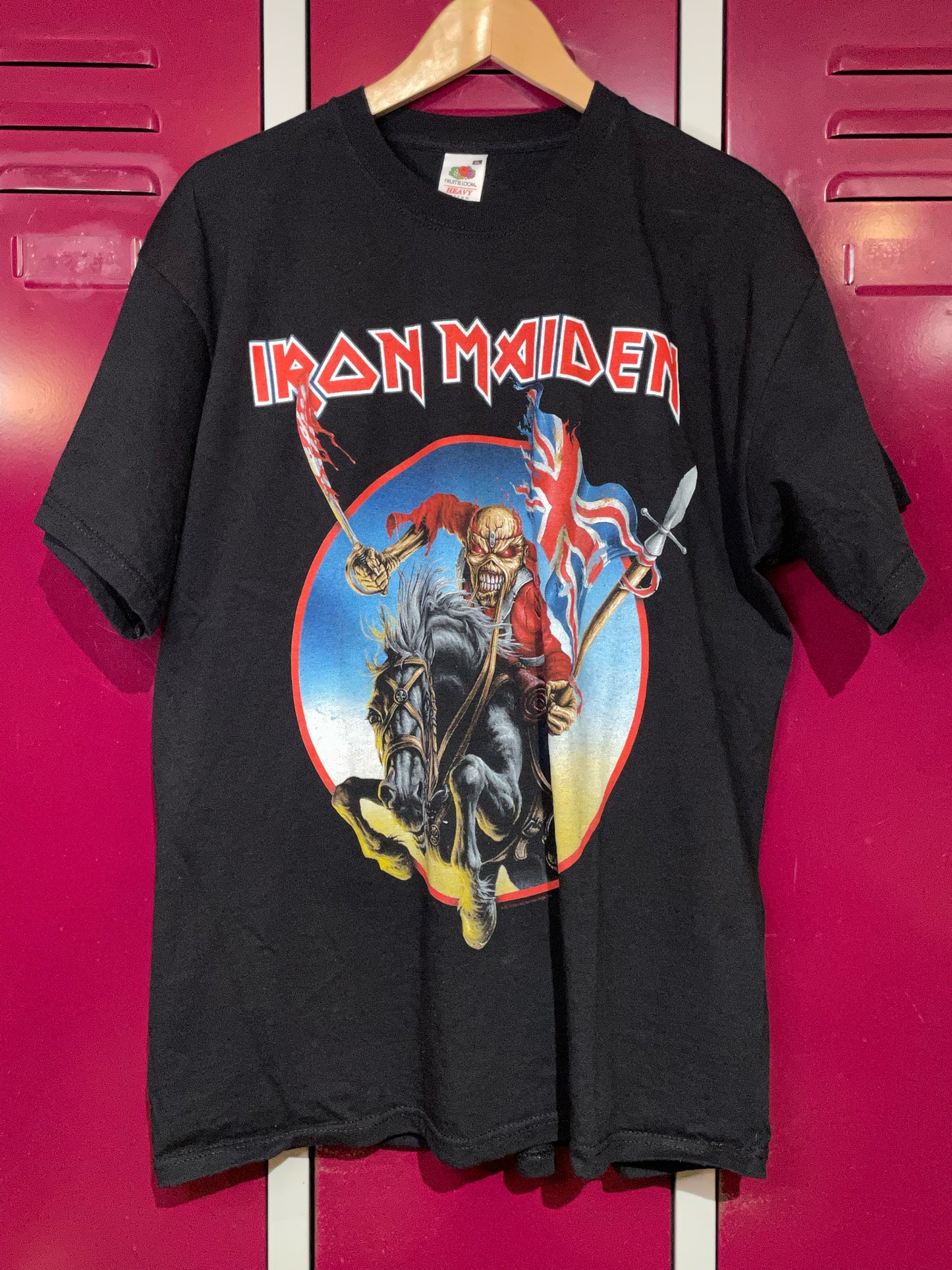 IRON MAIDEN "EUROPEAN TOUR 2013" MUSIC BAND T-SHIRT SZ: XL