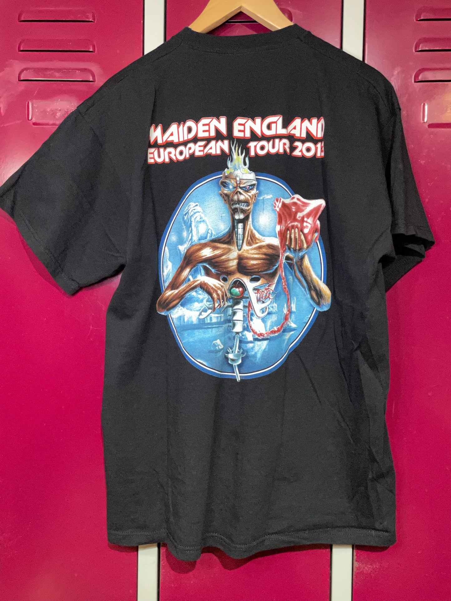 IRON MAIDEN "EUROPEAN TOUR 2013" MUSIC BAND T-SHIRT SZ: XL