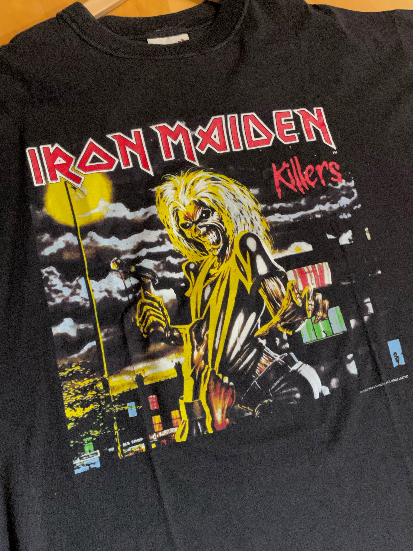 VINTAGE IRON MAIDEN 1997 "KILLERS" MUSIC BAND T-SHIRT SZ: XL