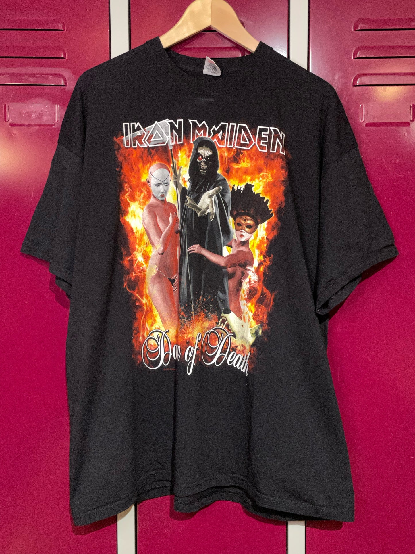 IRON MAIDEN "DANCE OF DEATH" 2012 MUSIC BAND T-SHIRT SZ: XXL