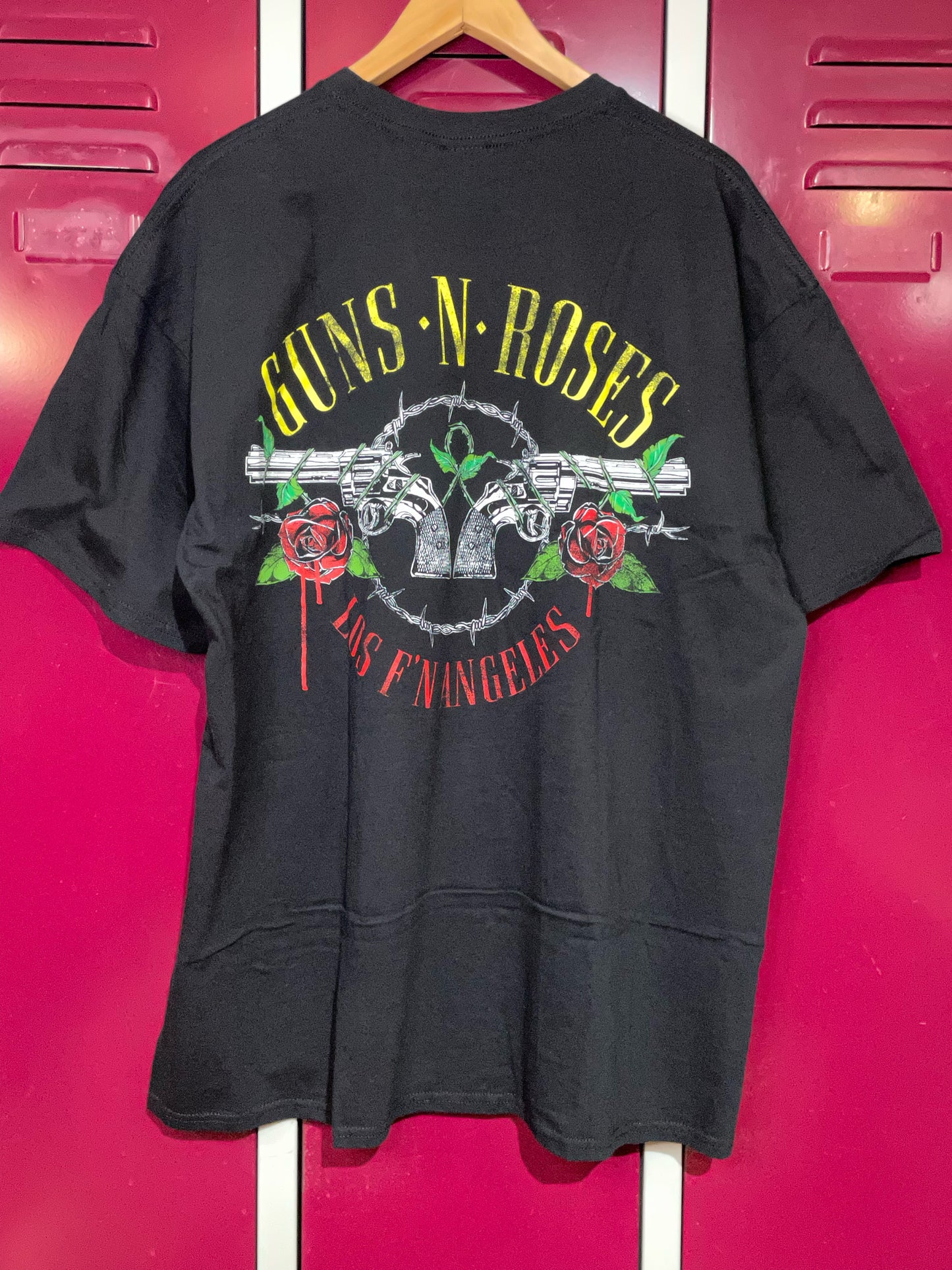 GUNS N' ROSES "LOS F'N ANGELES" 2012 MUSIC BAND T-SHIRT SZ: XXL