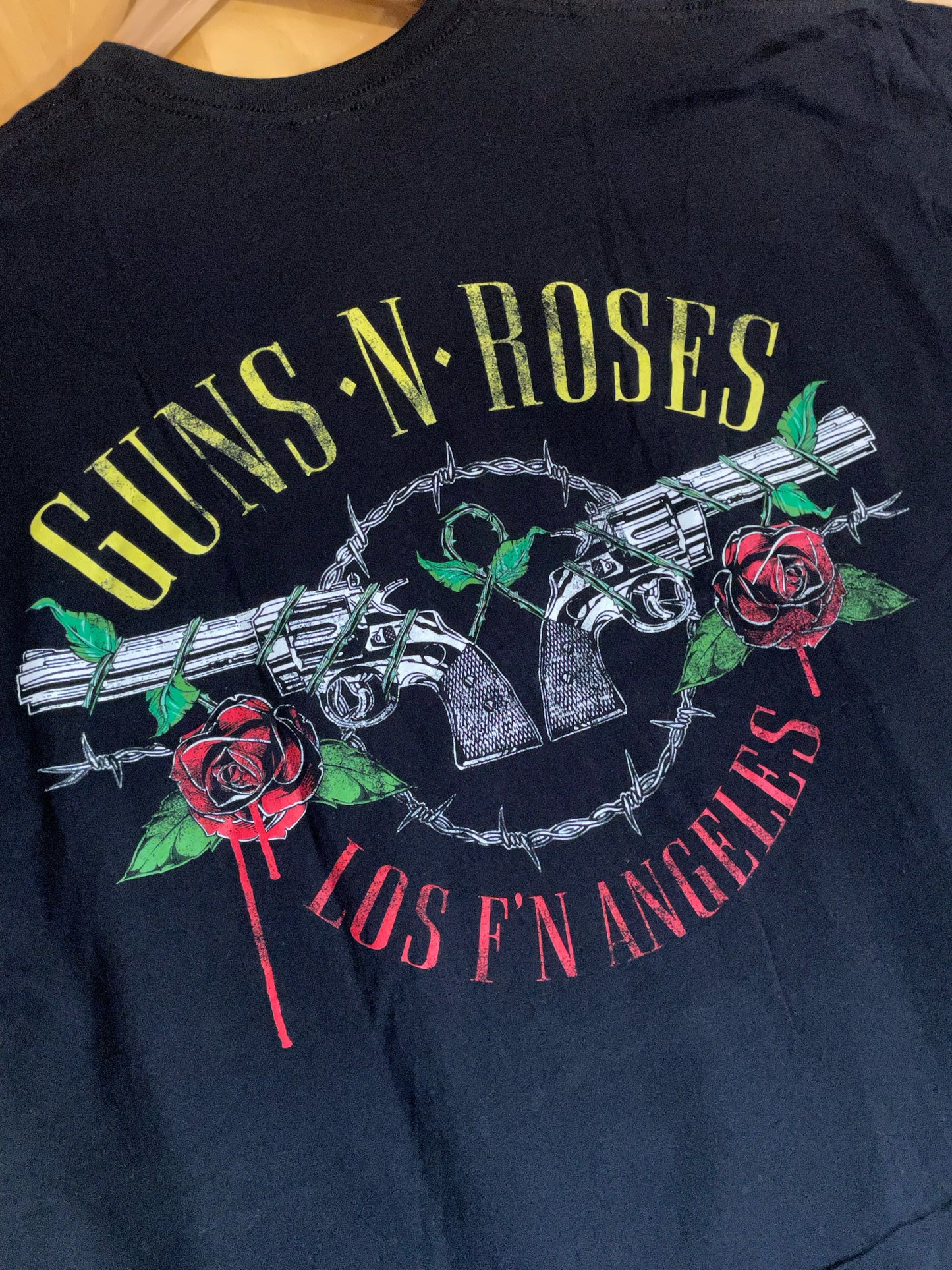 GUNS N' ROSES "LOS F'N ANGELES" 2012 MUSIC BAND T-SHIRT SZ: XXL