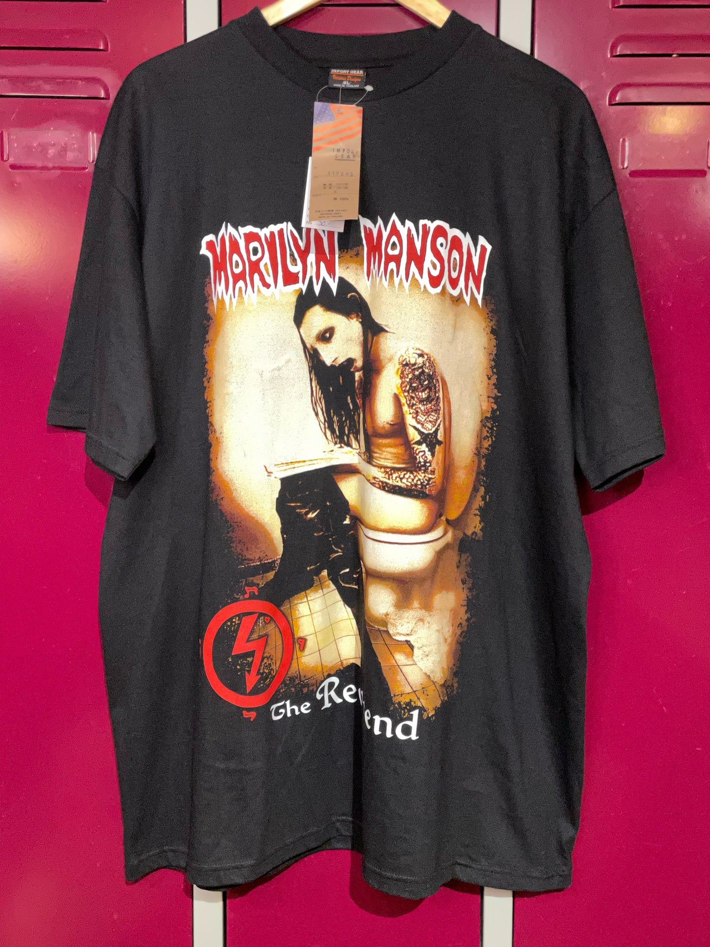 "DS" MARILYN MANSON "THE REVEREND" MUSIC BAND T-SHIRT SZ: XXXL