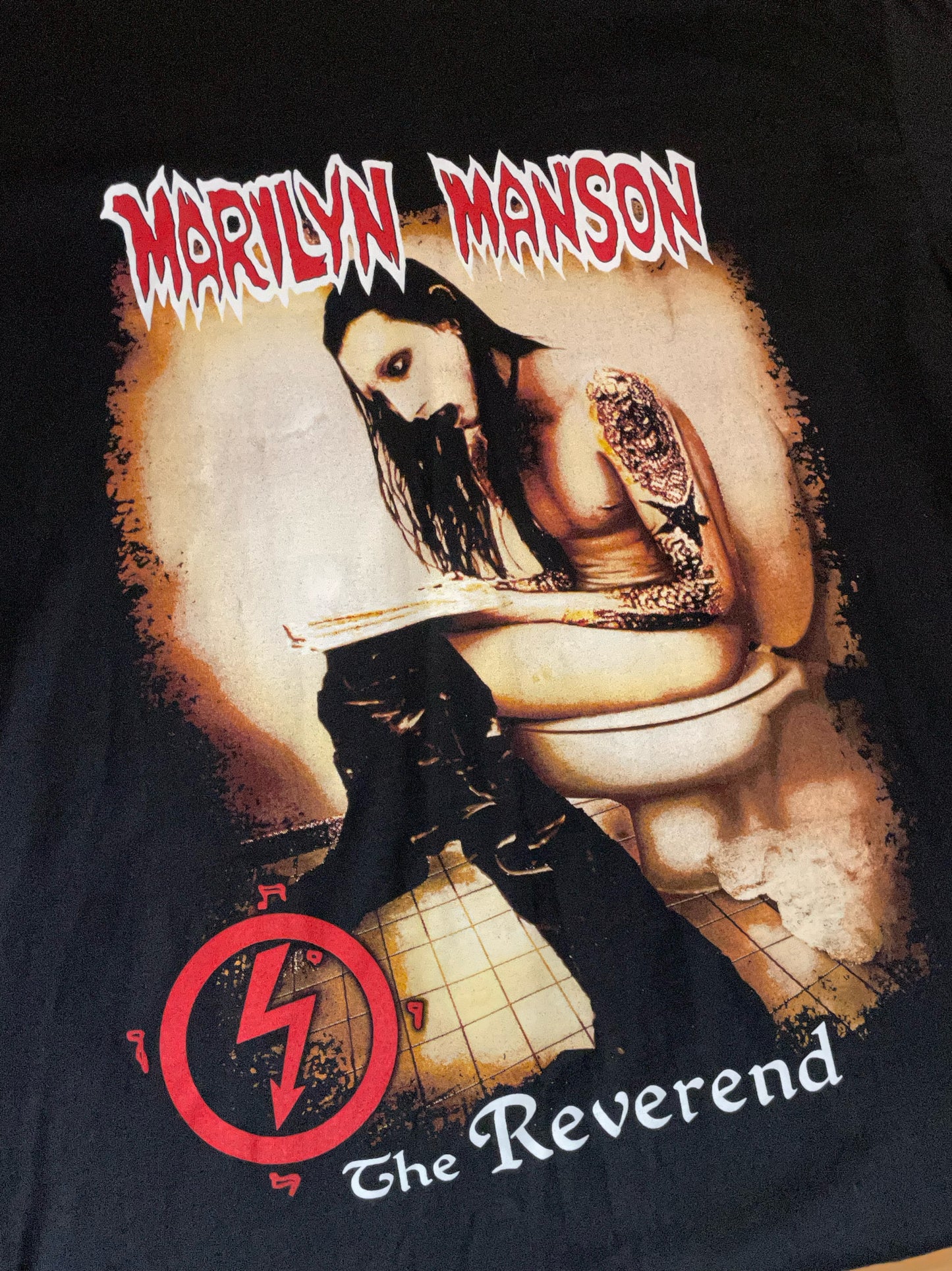 "DS" MARILYN MANSON "THE REVEREND" MUSIC BAND T-SHIRT SZ: XXXL