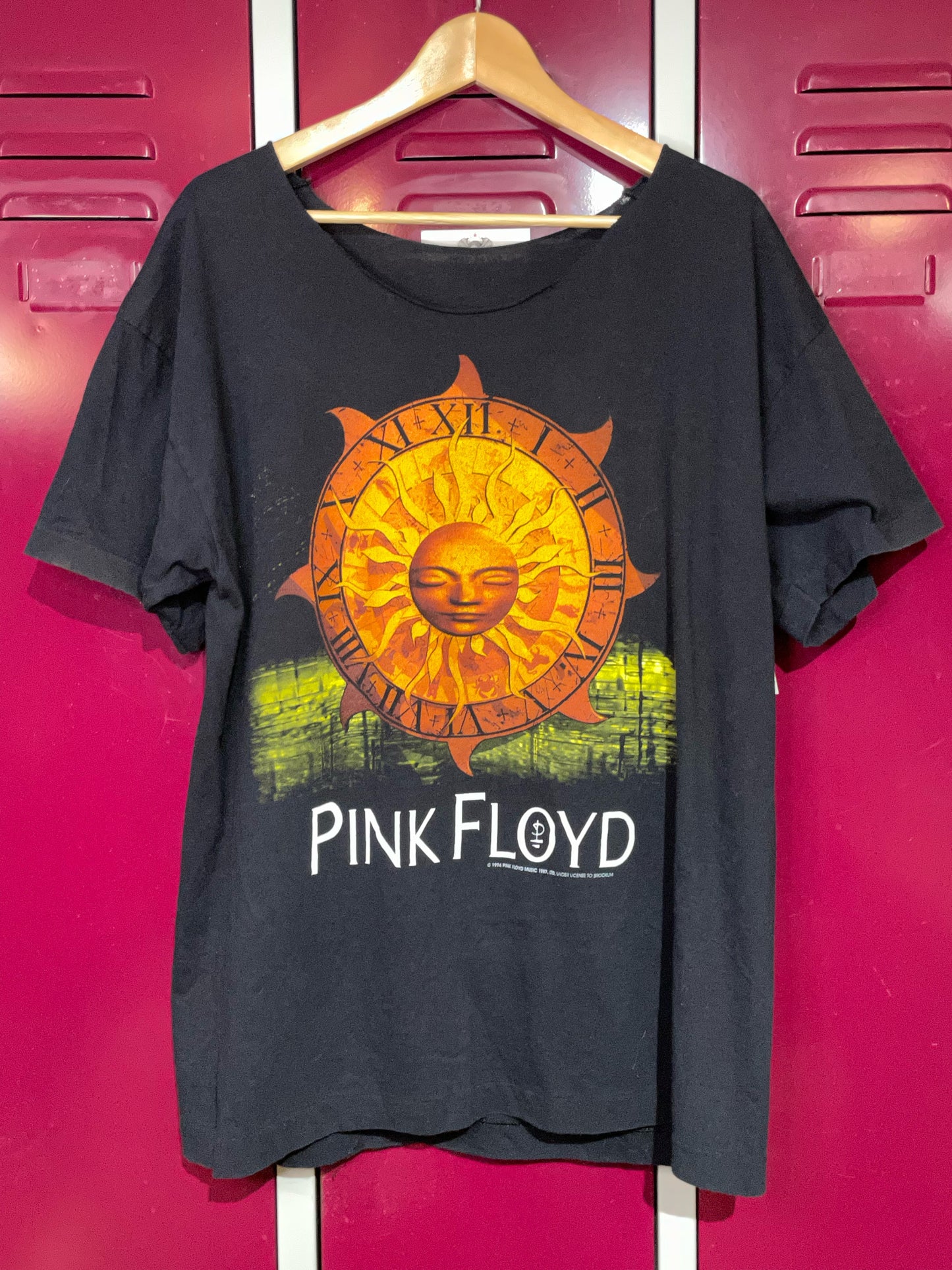 VINTAGE 90s PINK FLOYD "EUROPEAN TOUR 1994" MUSIC BAND T-SHIRT SZ: L