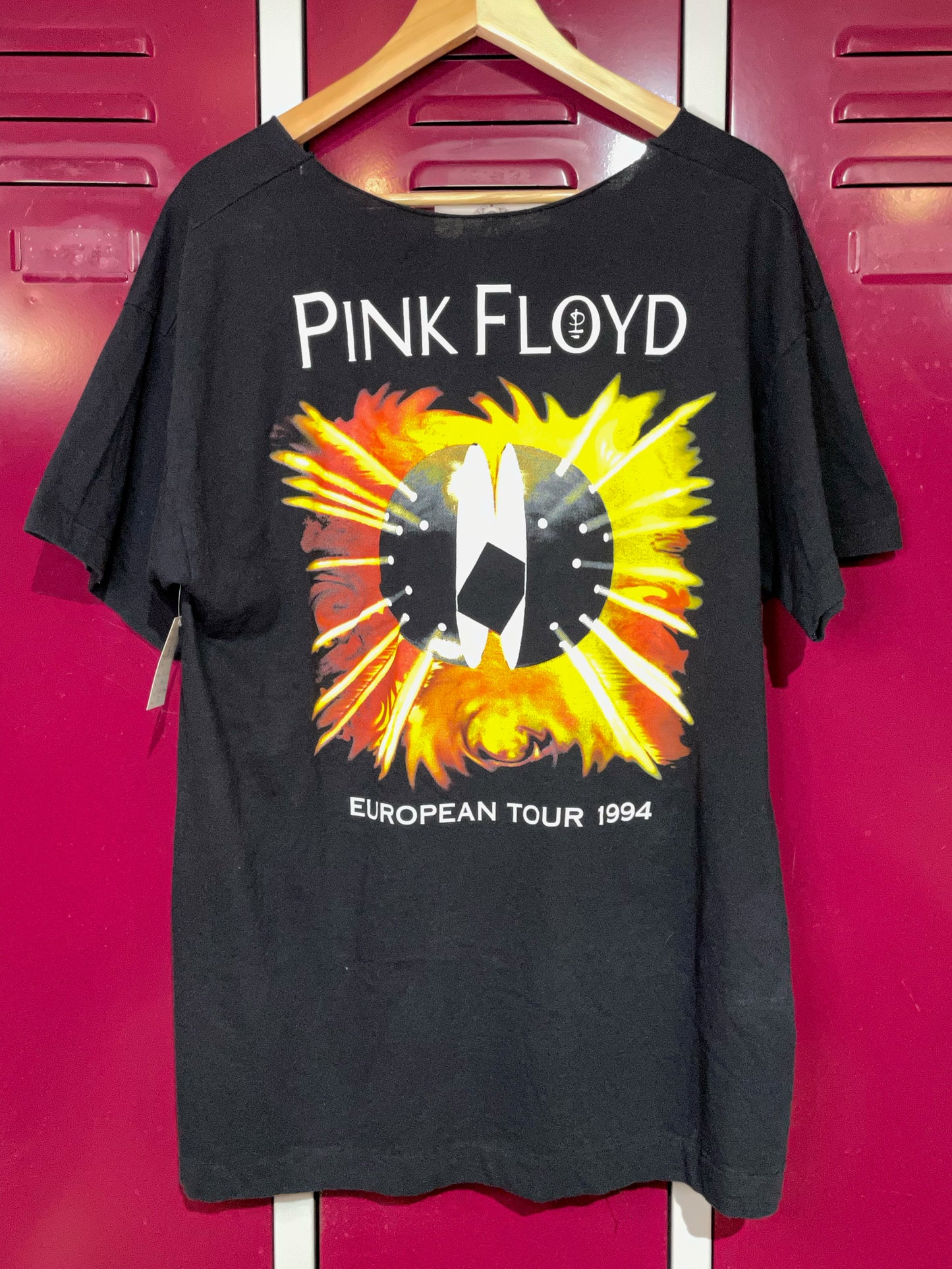 VINTAGE 90s PINK FLOYD "EUROPEAN TOUR 1994" MUSIC BAND T-SHIRT SZ: L