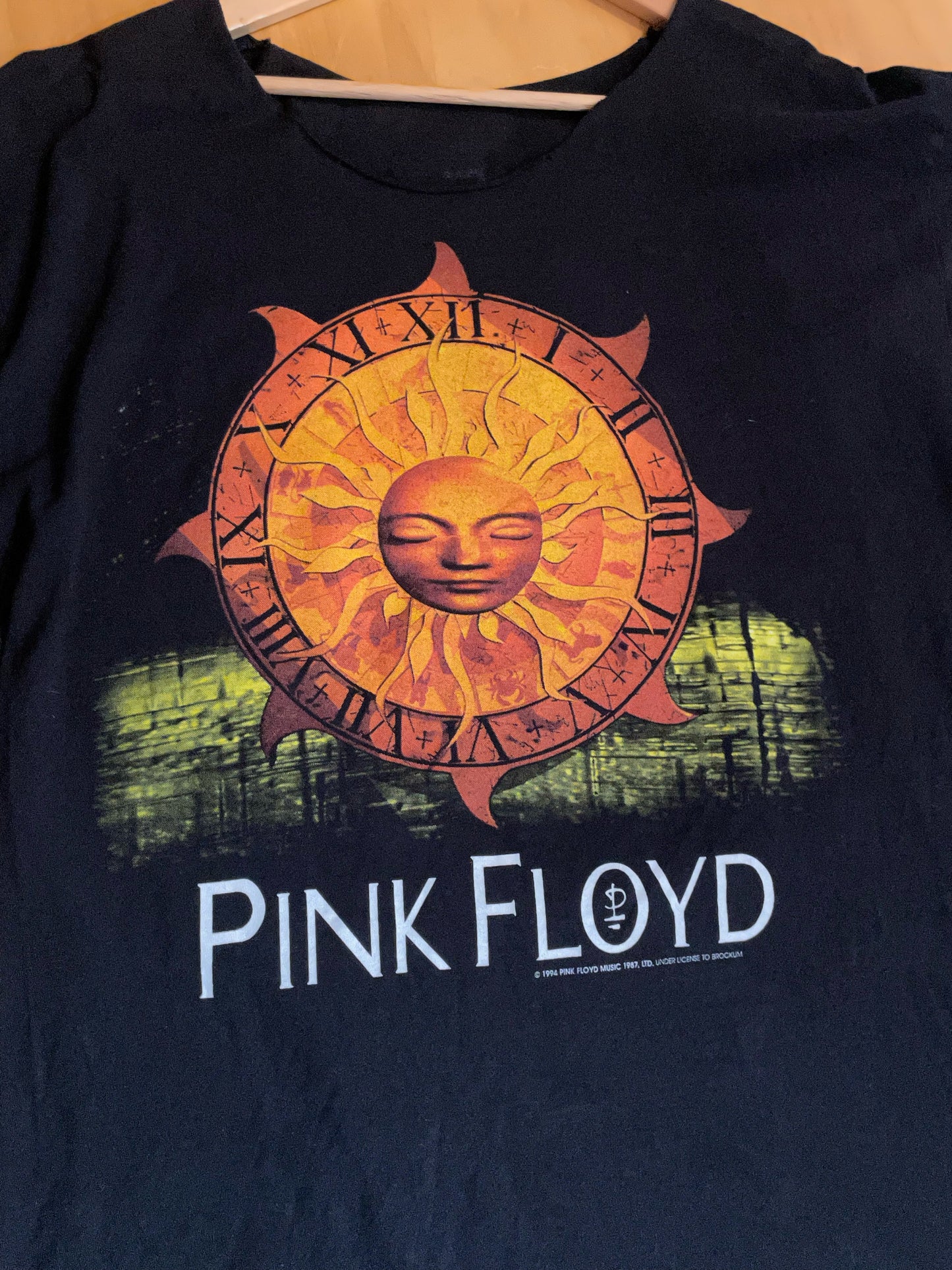 VINTAGE 90s PINK FLOYD "EUROPEAN TOUR 1994" MUSIC BAND T-SHIRT SZ: L