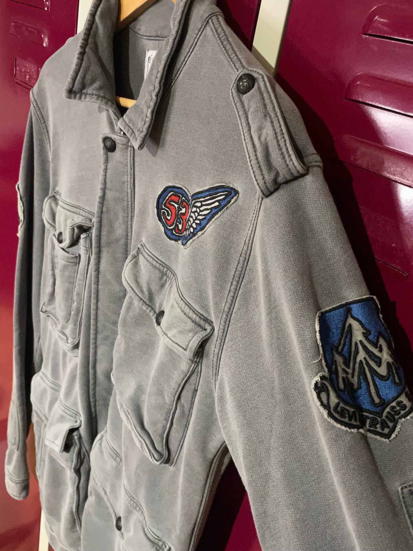 LEVI'S PATCHES TYPE ARMYJACKET SWEAT SZ: M