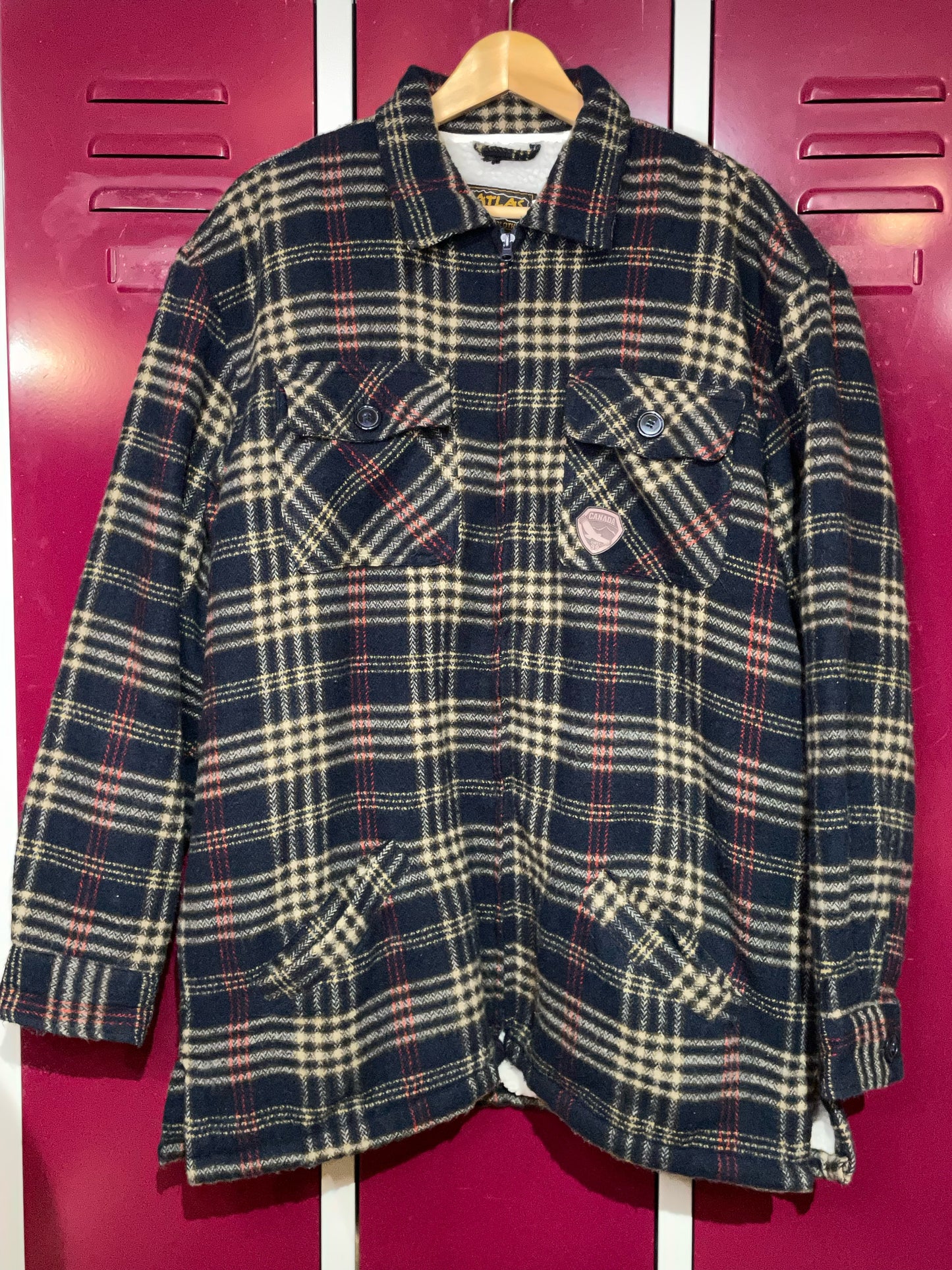 ATLAS FOR MEN FLANNEL JACKET SZ: XL
