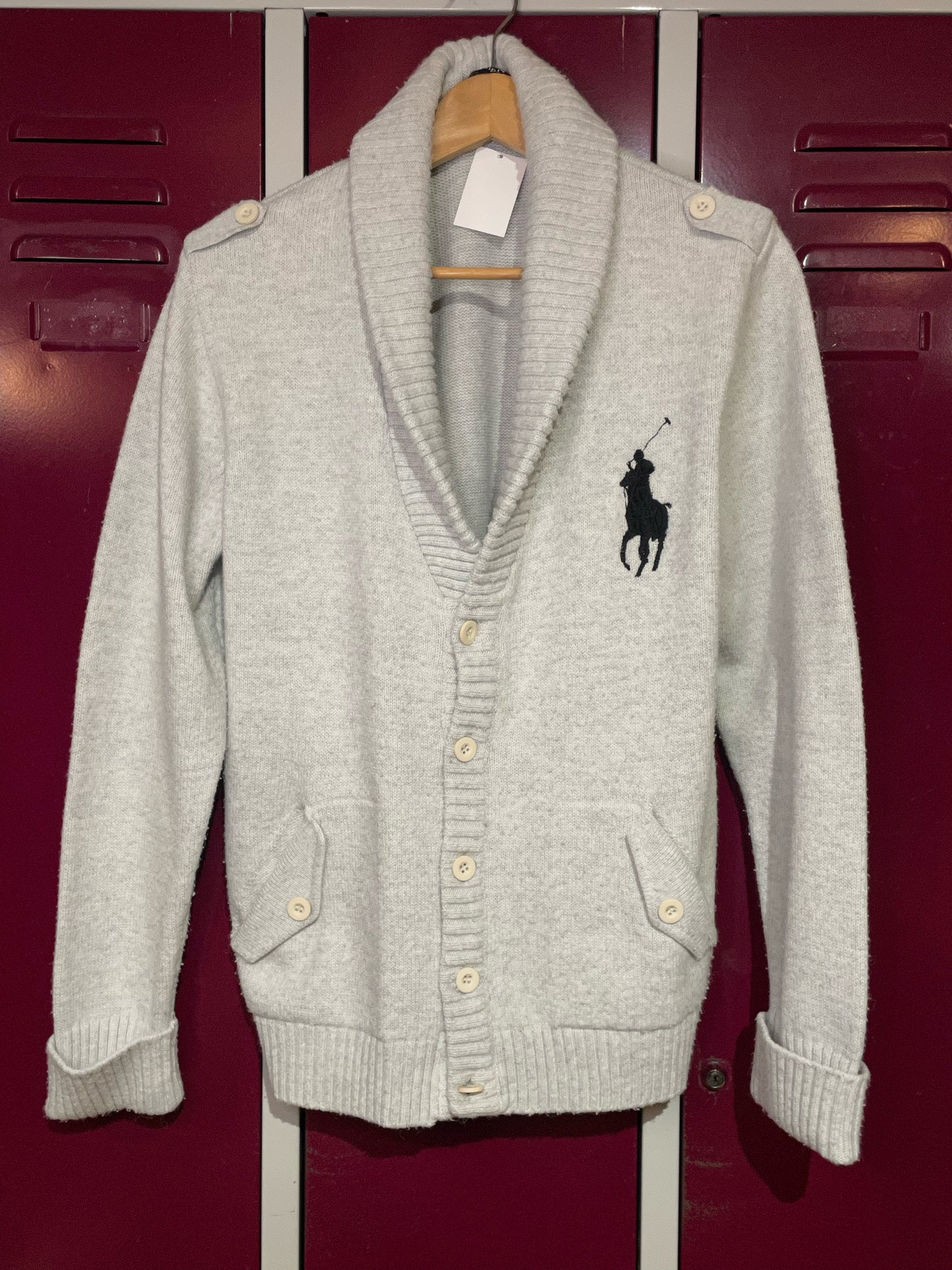 RALPH LAUREN KNIT CARDIGAN JACKET SZ: M