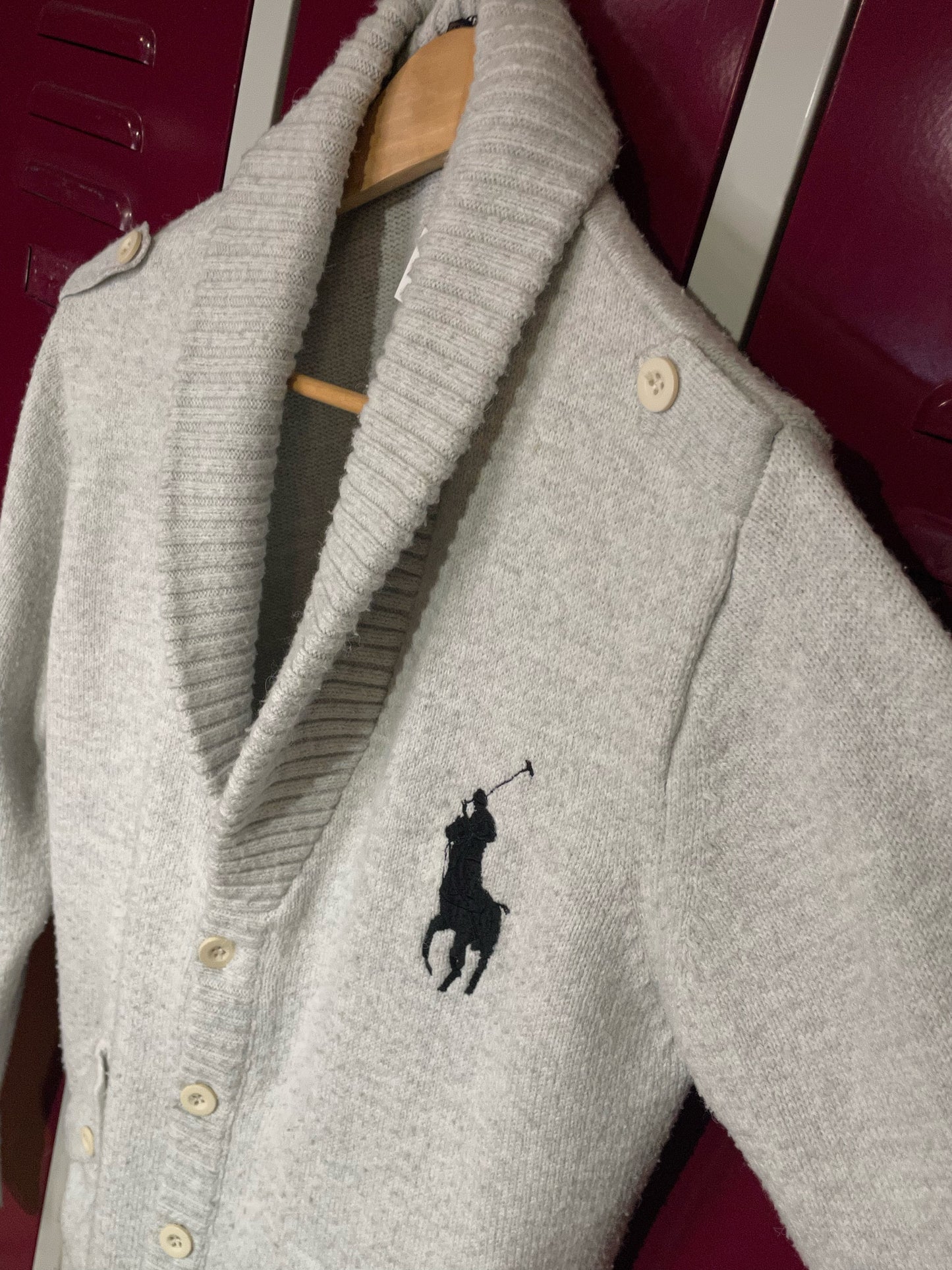 RALPH LAUREN KNIT CARDIGAN JACKET SZ: M