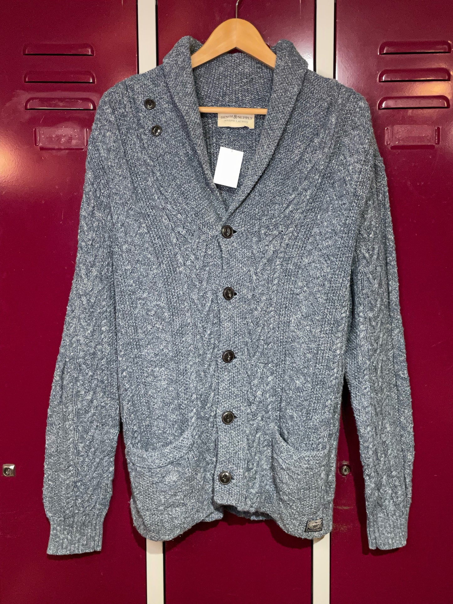 RALPH LAUREN DENIM & SUPPLY KNIT CARDIGAN JACKET  SZ: M