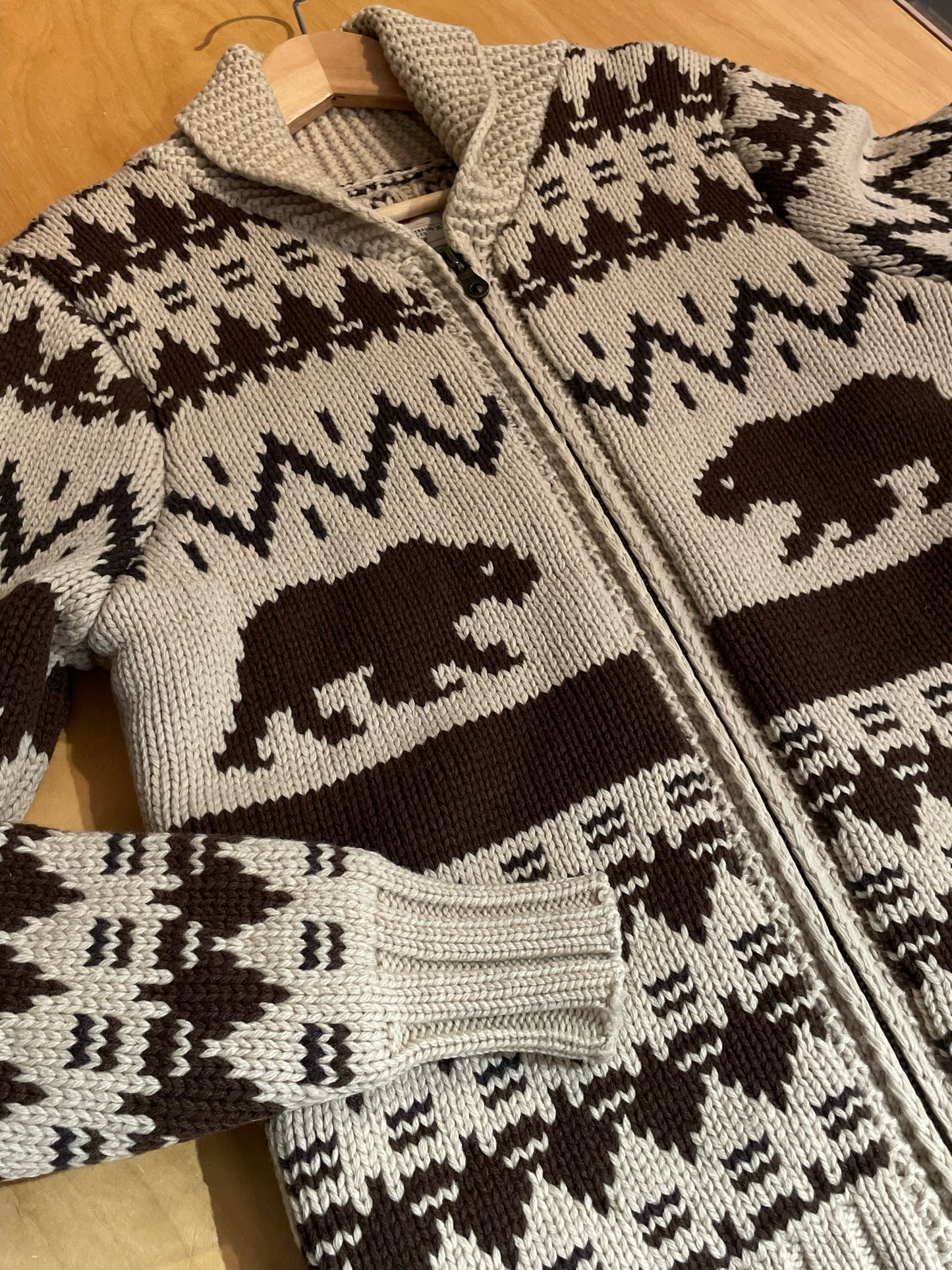 LEVI'S BEAR KNIT CARDIGAN JACKET SZ: S