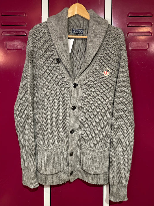 RALPH LAUREN R.L. KNIT CARDIGAN JACKET  SZ: M