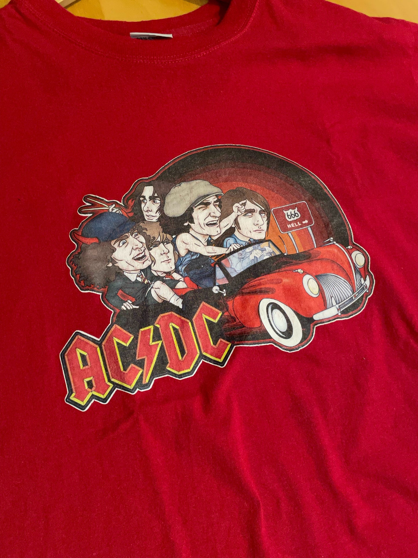 ACDC "666 HELL" T-SHIRT SZ: L
