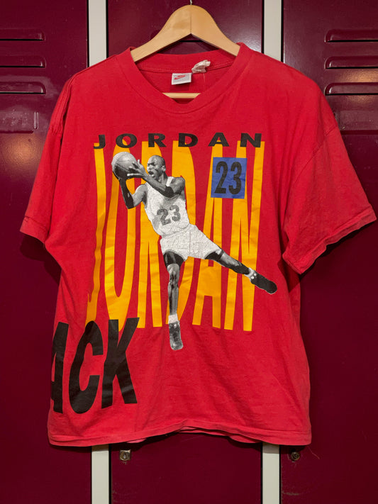 VINTAGE 90s NIKE JORDAN BACK 2 BACK PIPPEN NBA T-SHIRT  SZ: XL (S)