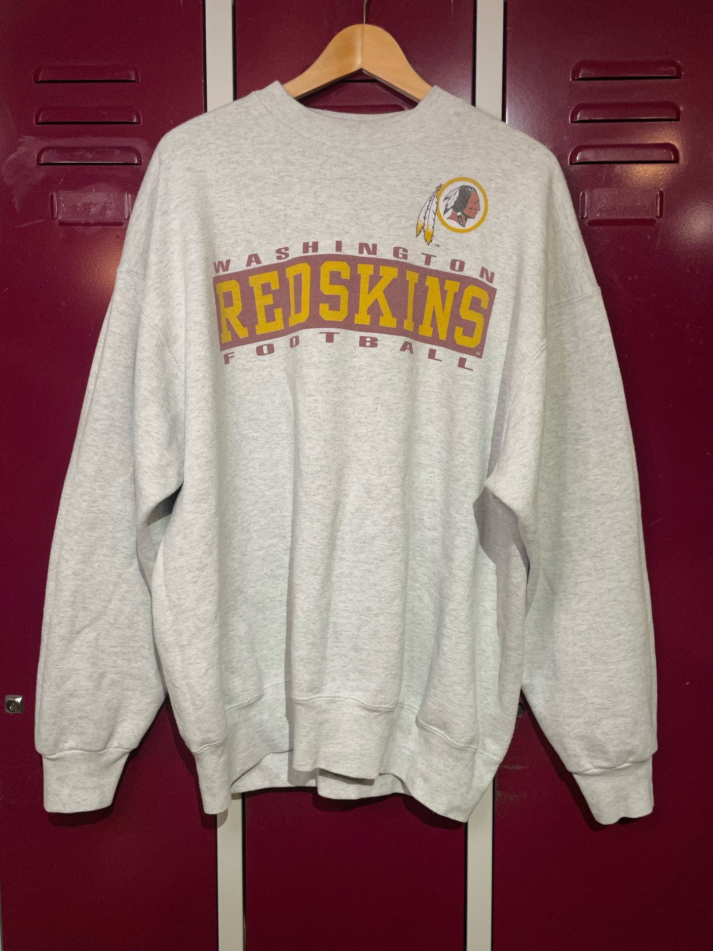 VINTAGE 90s WASHINGTON REDSKINS NFL CREWNECK SWEATSHIRT SZ: XL