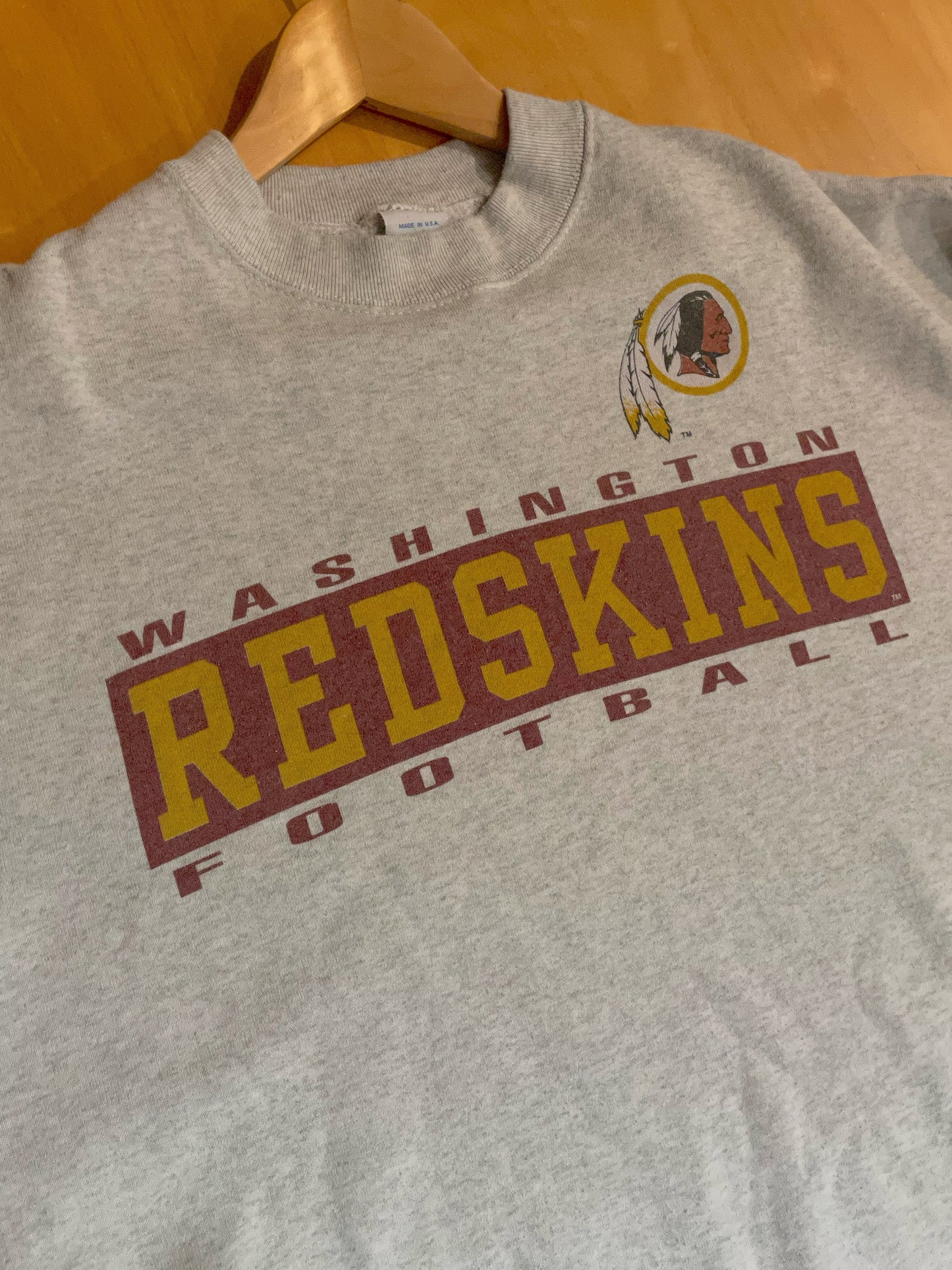 VINTAGE 90s WASHINGTON REDSKINS NFL CREWNECK SWEATSHIRT SZ: XL