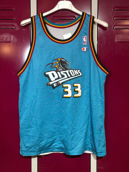 VINTAGE REVERSIBLE CHAMPION DETROIT PISTONS"GRANT HILL" NBA JERSEY  SZ: S
