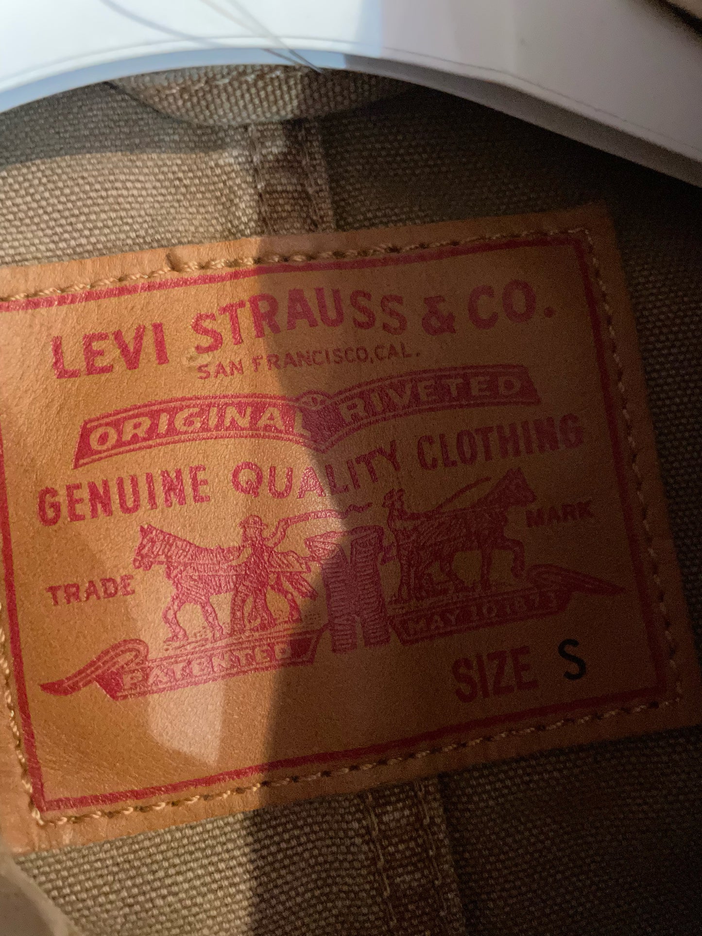 VINTAGE LEVI'S SAHARIAN JACKET SZ: S