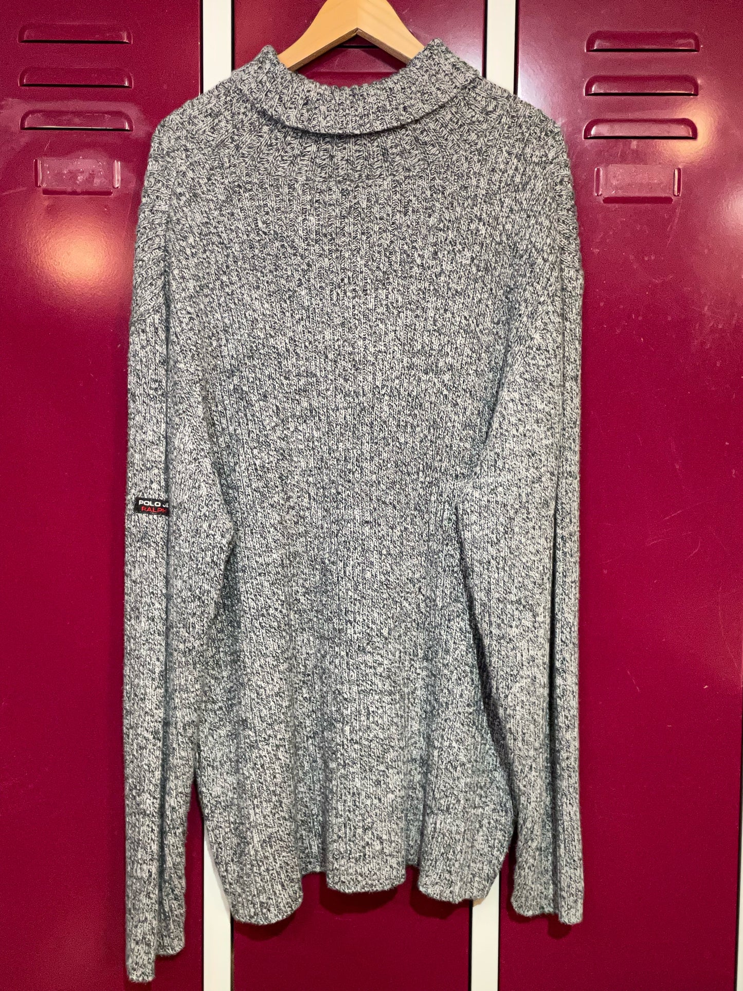 VINTAGE POLO JEANS RALPH LAUREN HIGH NECK PULLOVER SZ: XXL