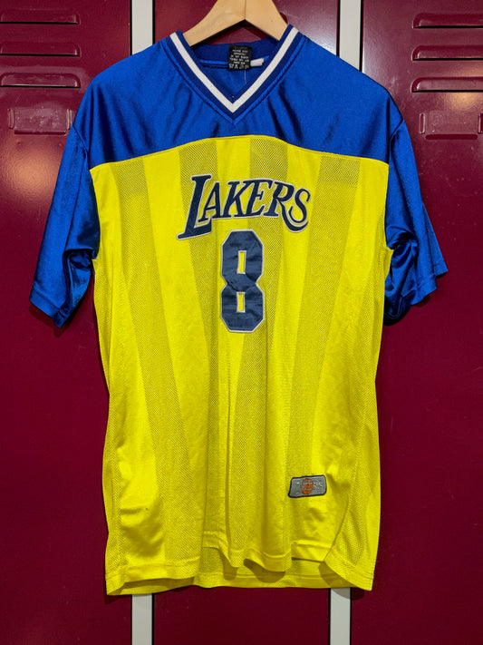 VINTAGE 00s LOS ANGELES LAKERS "8" NBA WARMUP JERSEY  SZ: L/XL