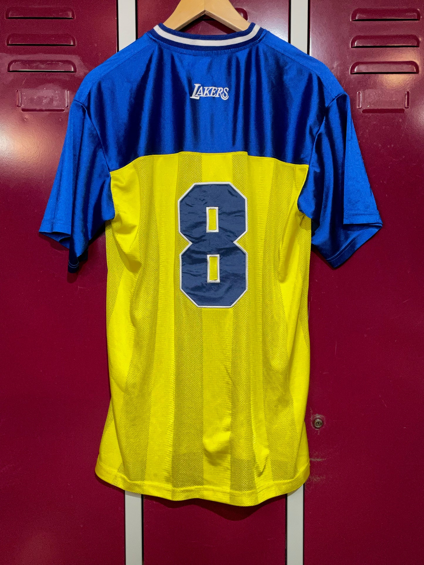 VINTAGE 00s LOS ANGELES LAKERS "8" NBA WARMUP JERSEY  SZ: L/XL