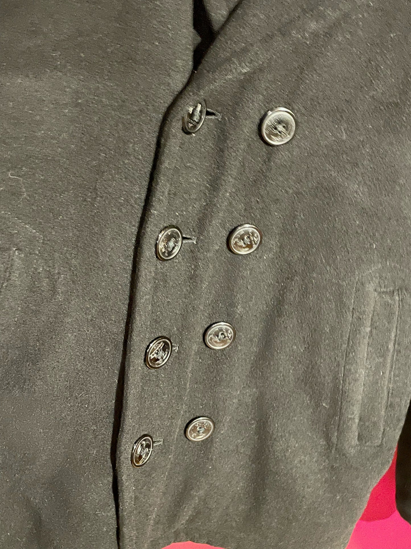 SCHOTT NYC WOOL CABAN JACKET SZ: M