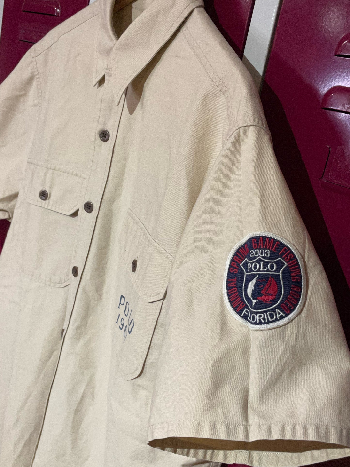 POLO RALPH LAUREN SHARK1967 SHORT SLEEVES SHIRT SZ: L