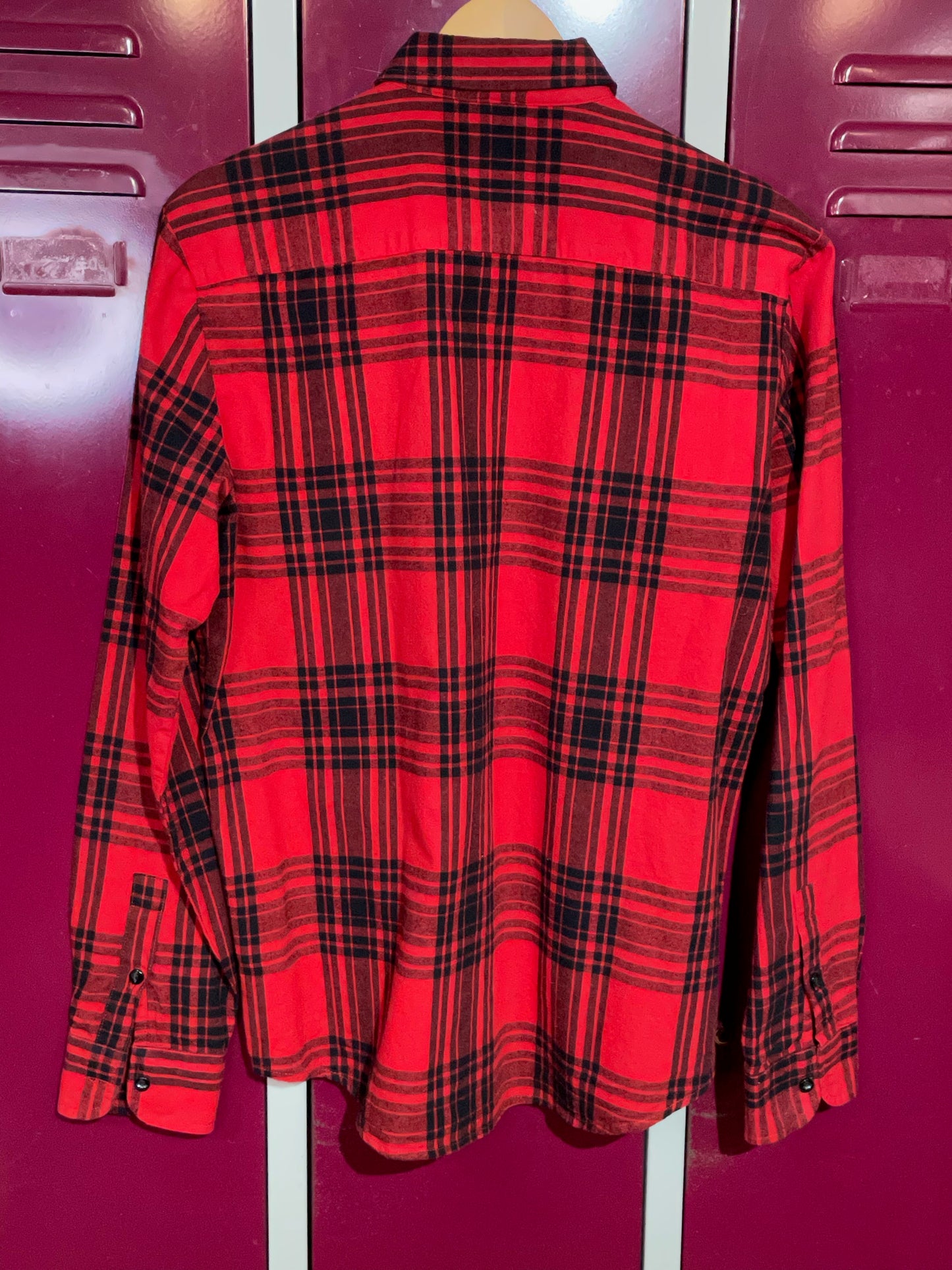 LEVI'S STANDARD FIT FLANNEL CHECKED SHIRT SZ: M