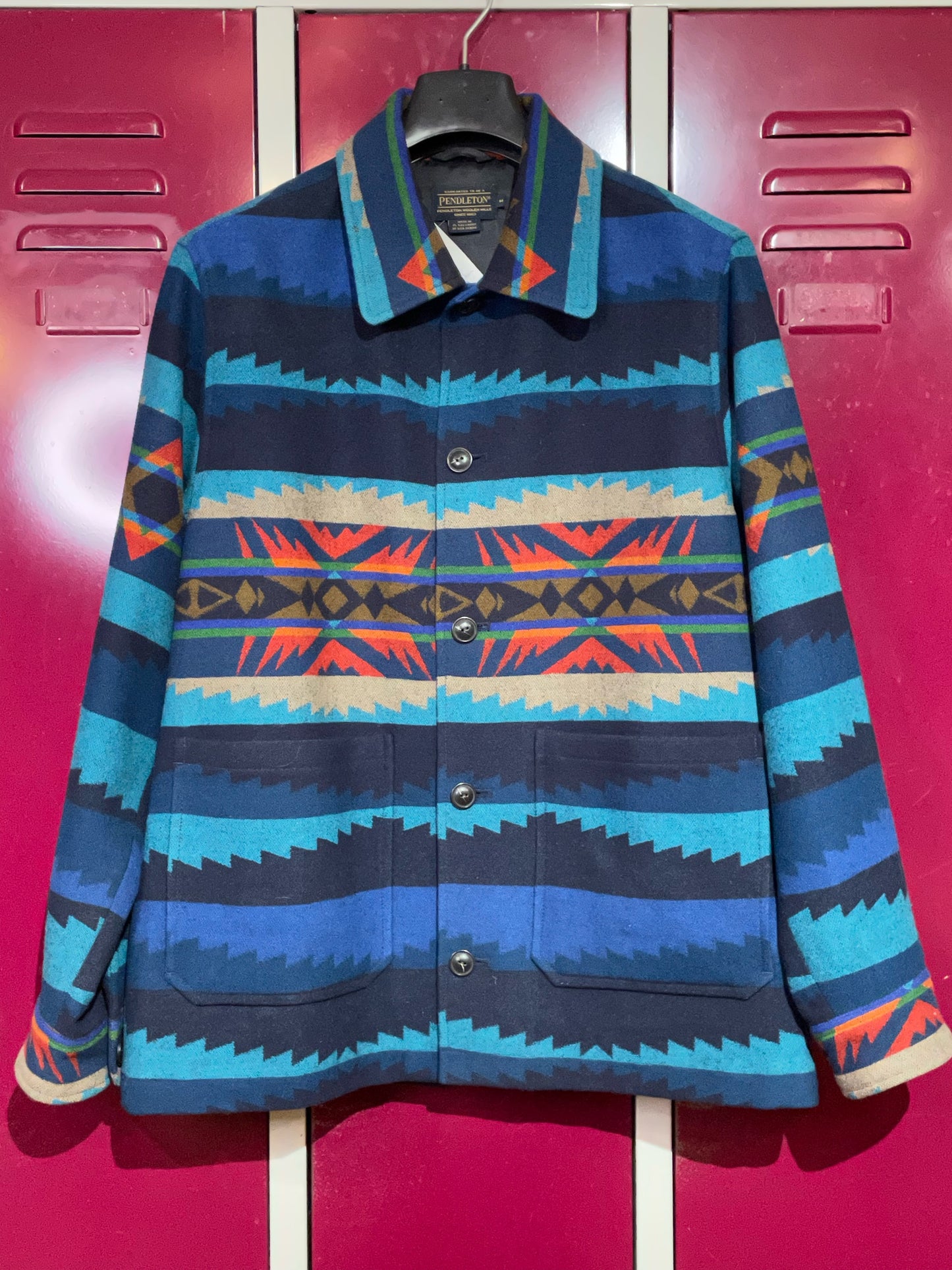 PENDLETON MADE IN USA NAVAJO WOOL JACKET SZ: M