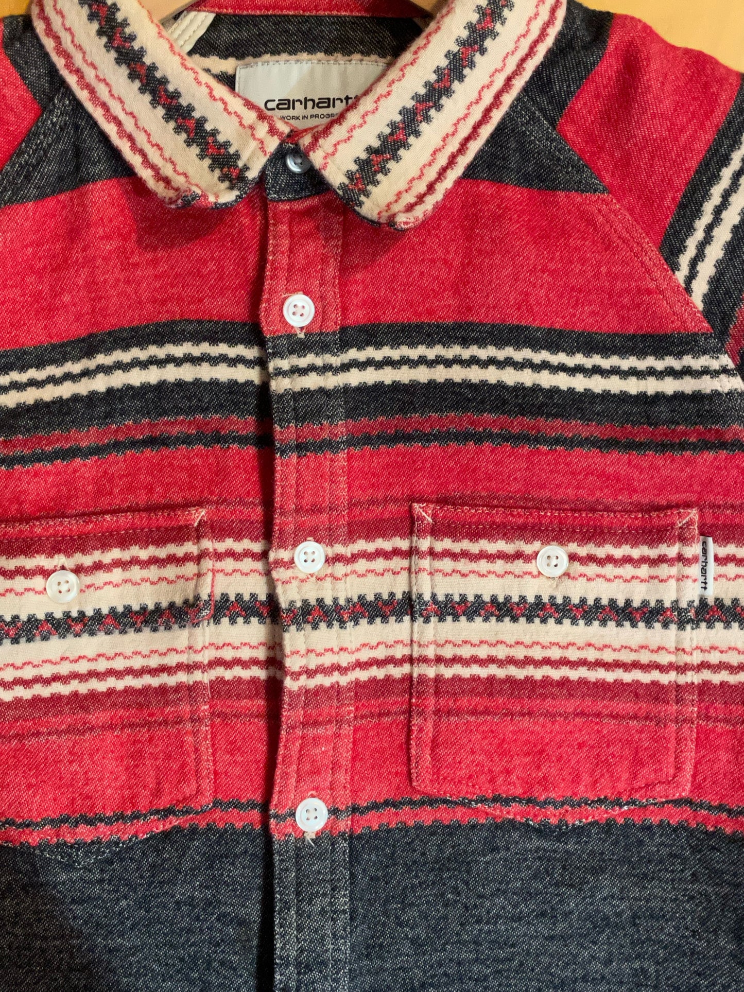 CARHARTT FLANNEL LINED INDIAN SHIRT  SZ: M