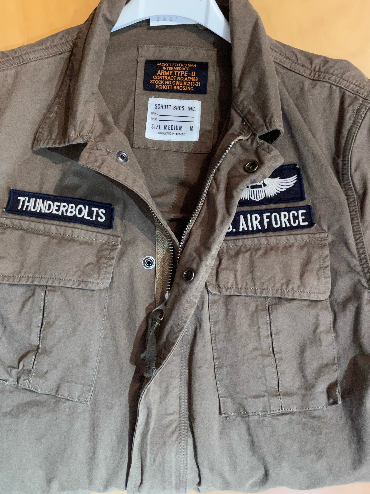 SCHOTT ARMY TYPE-U FIELD JACKET SZ: M