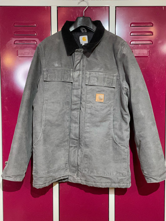 CARHARTT VINTAGE CANVAS CORDUROY COLLAR JACKET  SZ: M