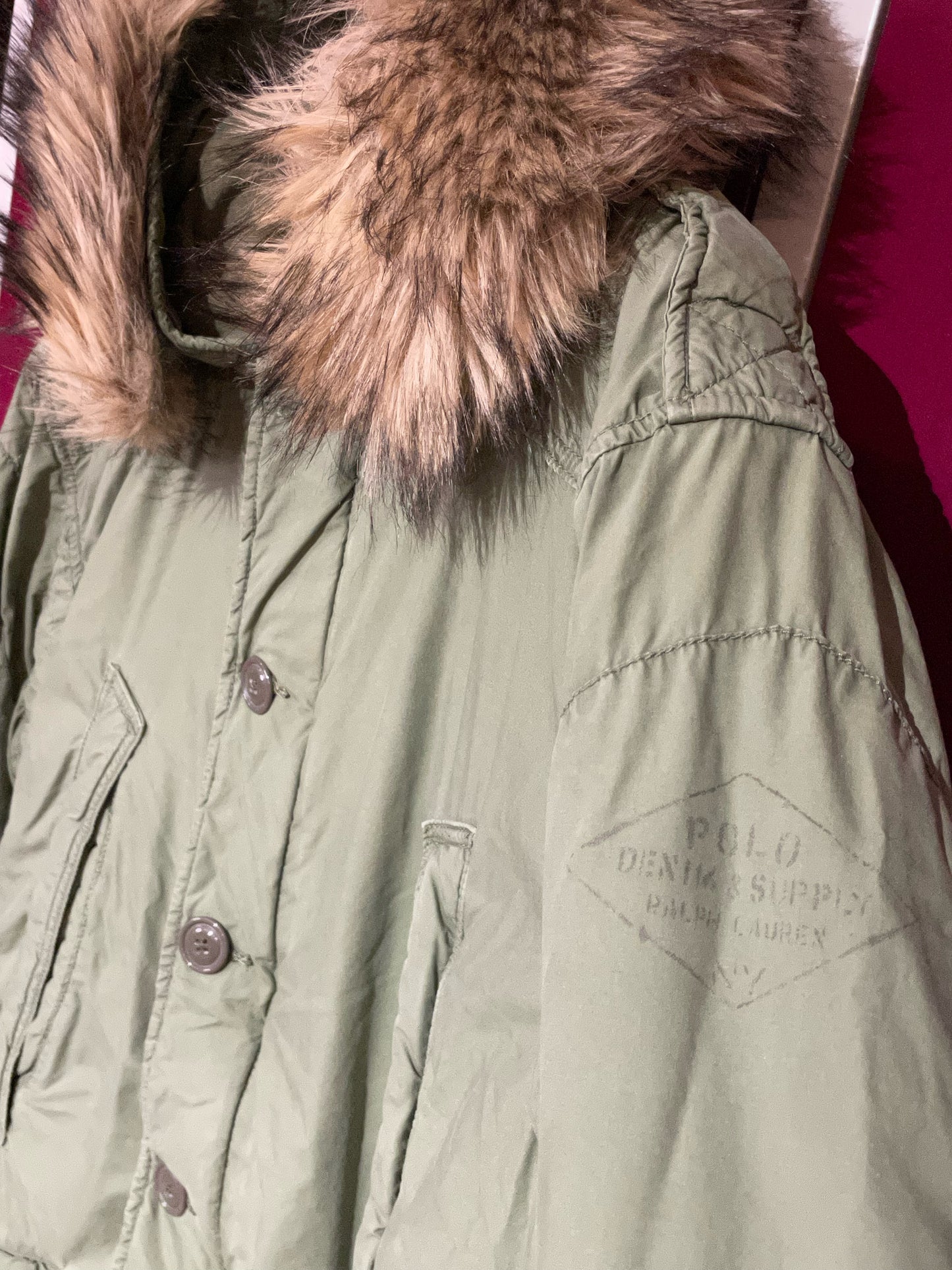 RALPH LAUREN MILITARY PARKA JACKET SZ: L