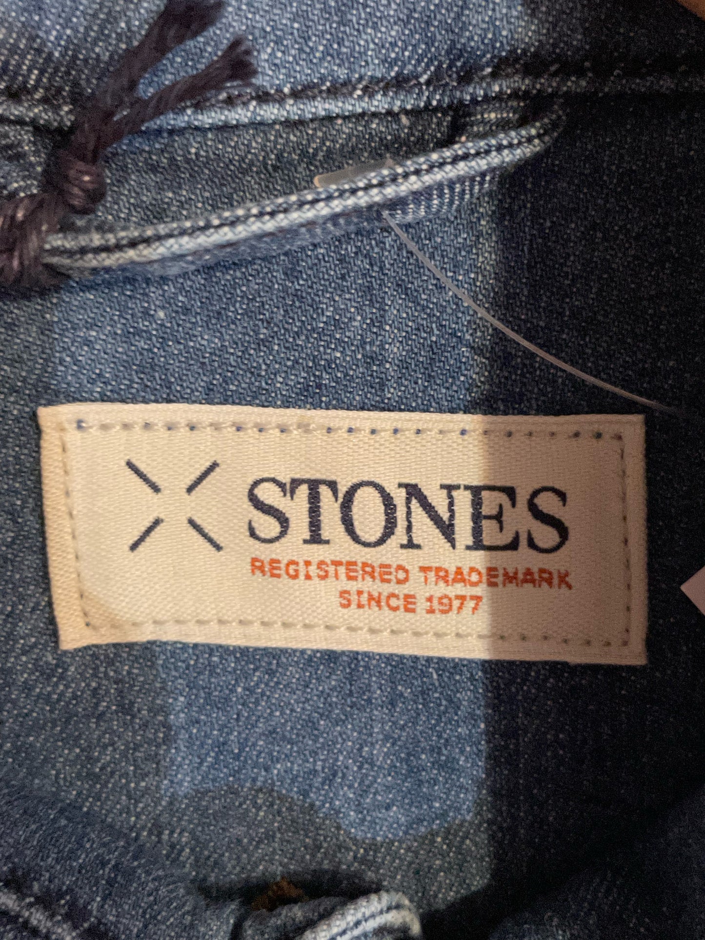 STONES (DS-NEW) NAVAJO WESTERN DENIM SHIRT SZ: M