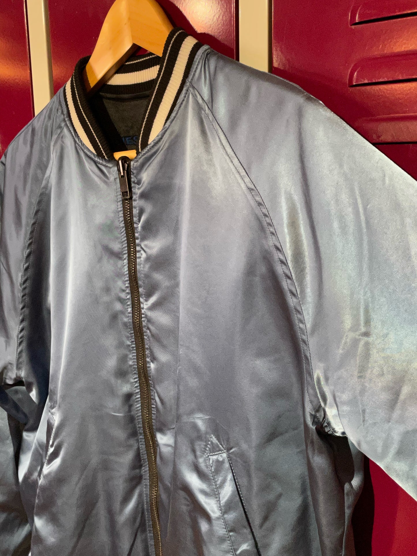 DIESEL REVERSIBLE SATIN SOUVENIR JACKET SZ: M