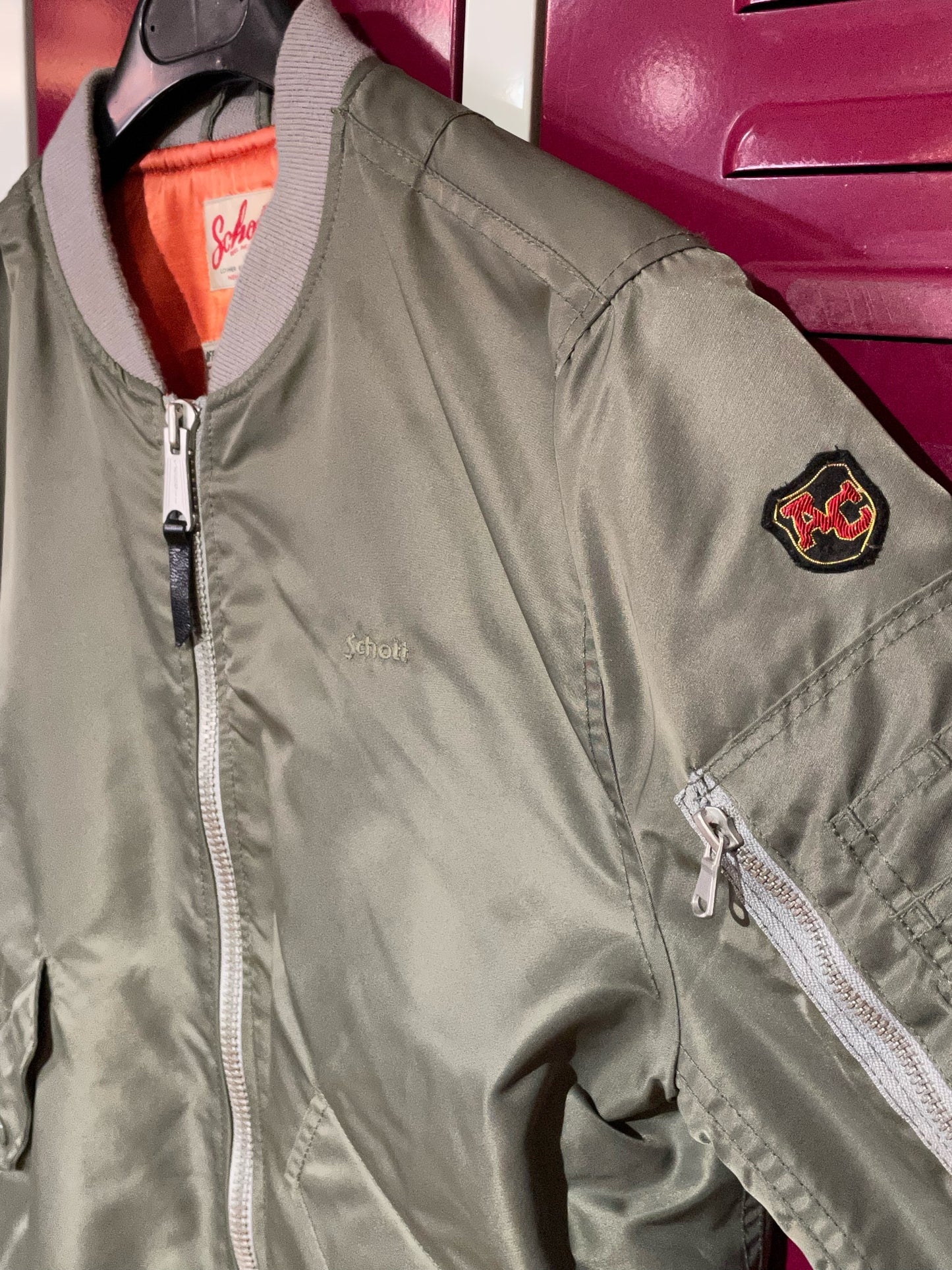 SCHOTT N.Y.C BOMBER JACKET SZ: M
