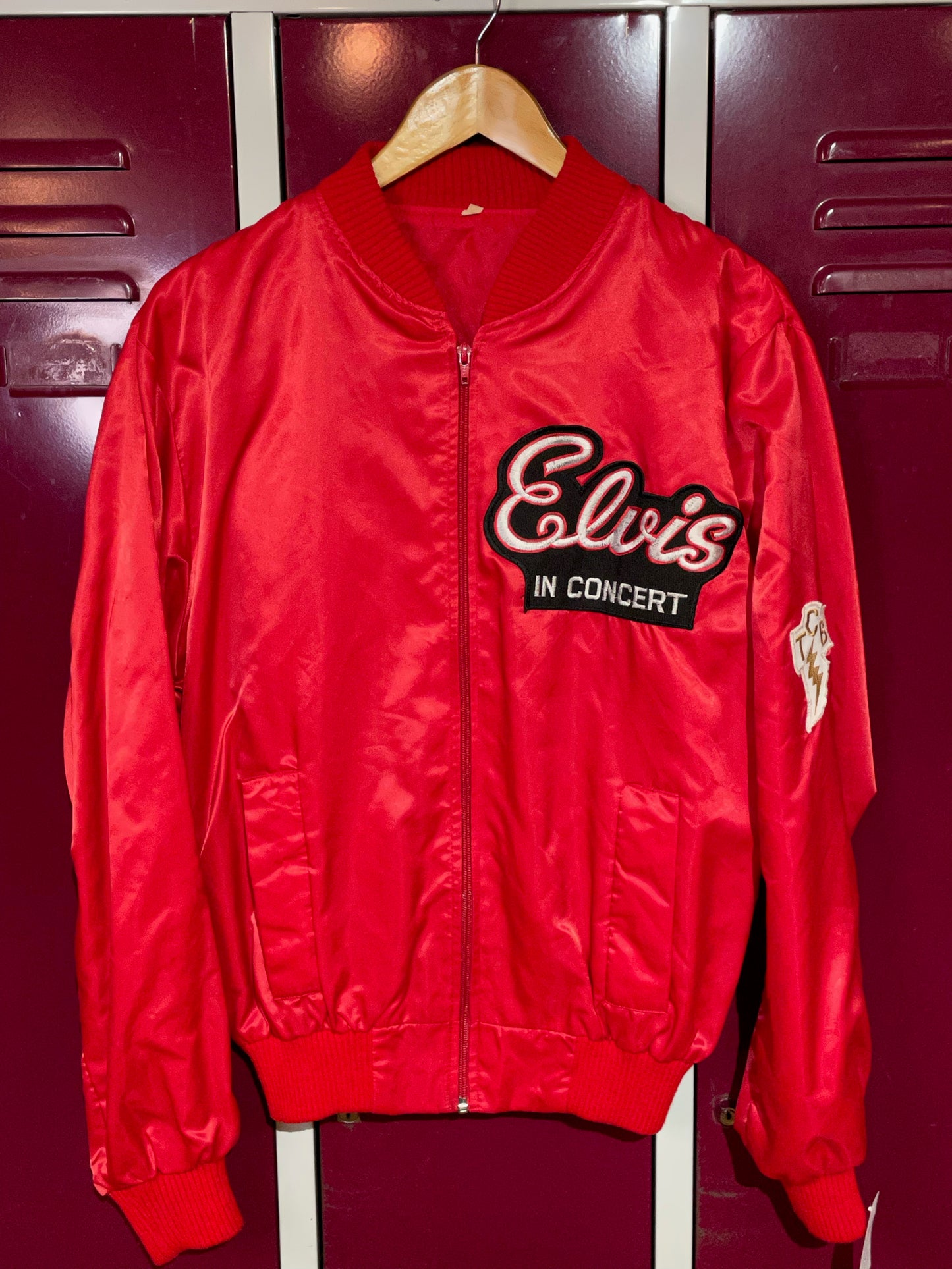 ELVIS IN CONCERT VINTAGE SATIN JACKET SZ: M