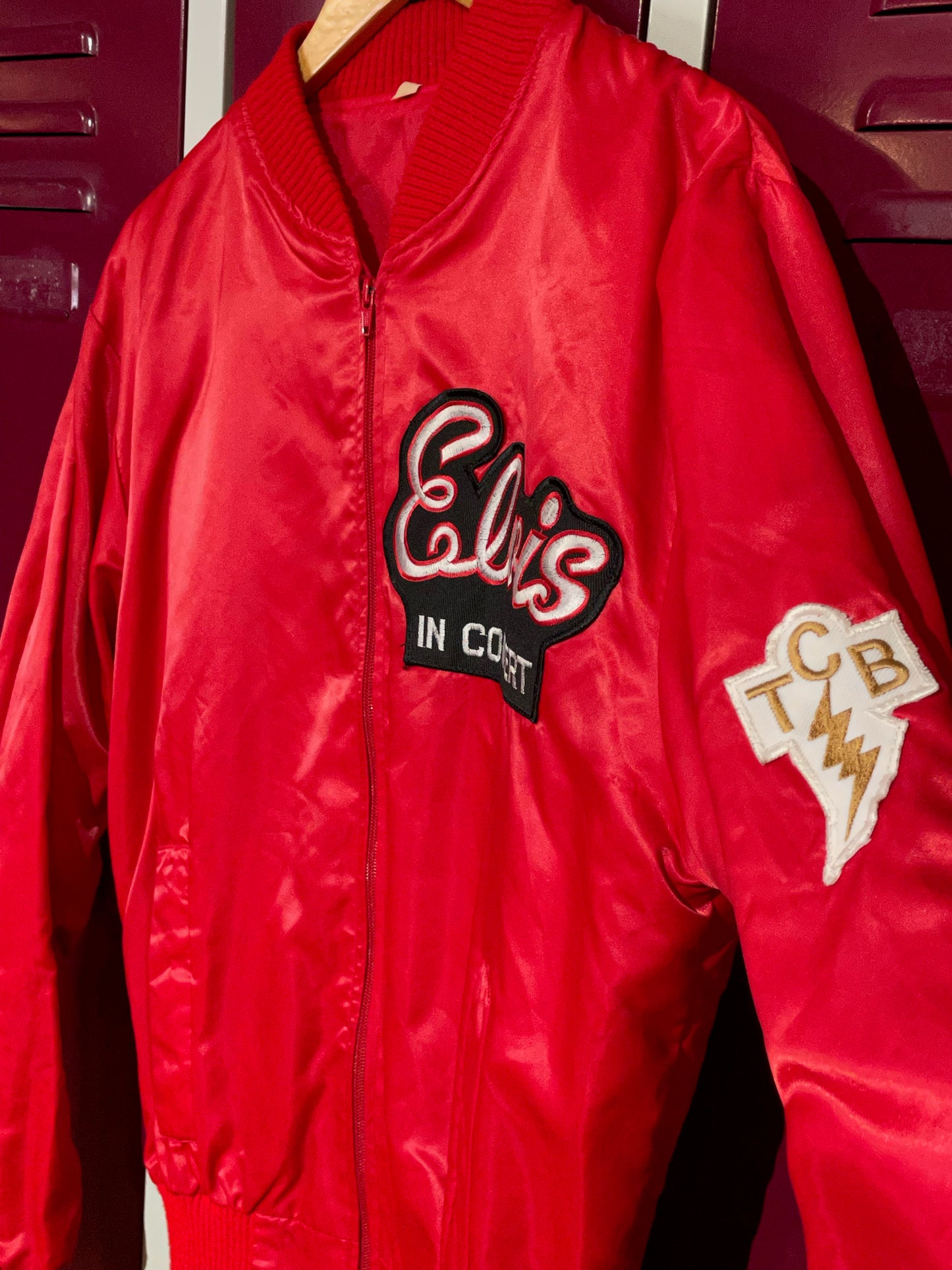 ELVIS IN CONCERT VINTAGE SATIN JACKET SZ: M