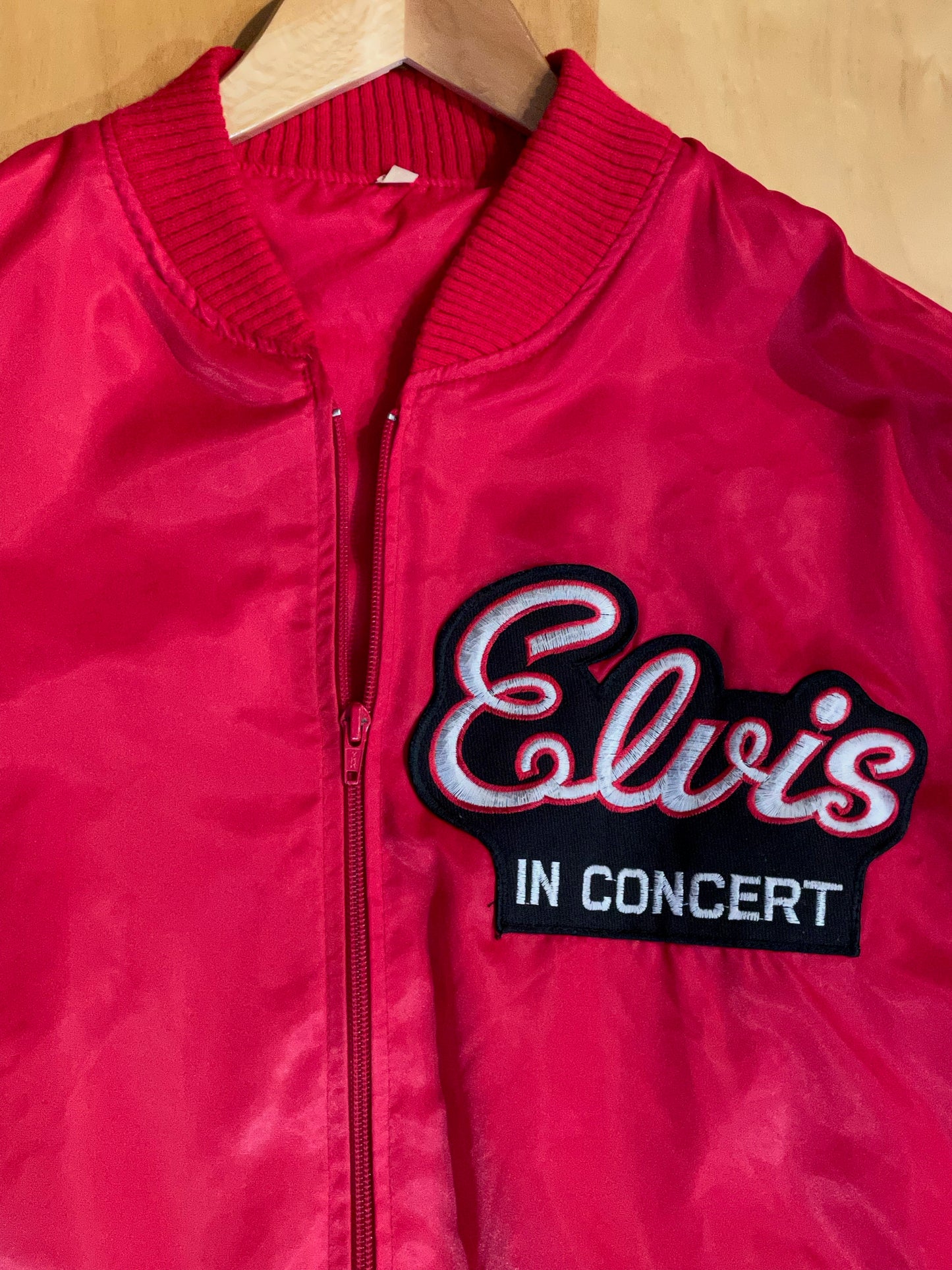 ELVIS IN CONCERT VINTAGE SATIN JACKET SZ: M