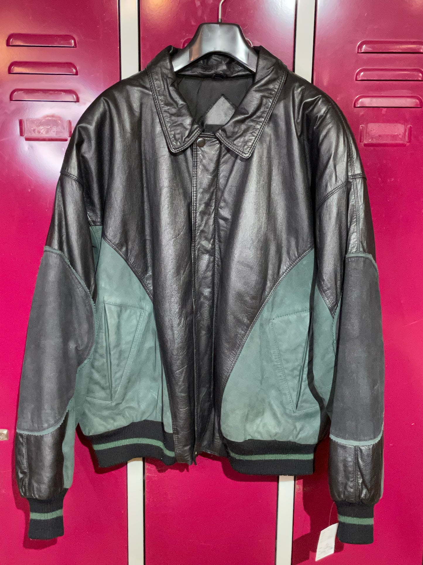 BMW 1986-1992 BY WILD SKINS VINTAGE LEATHER & SUEDE JACKET SZ: XL