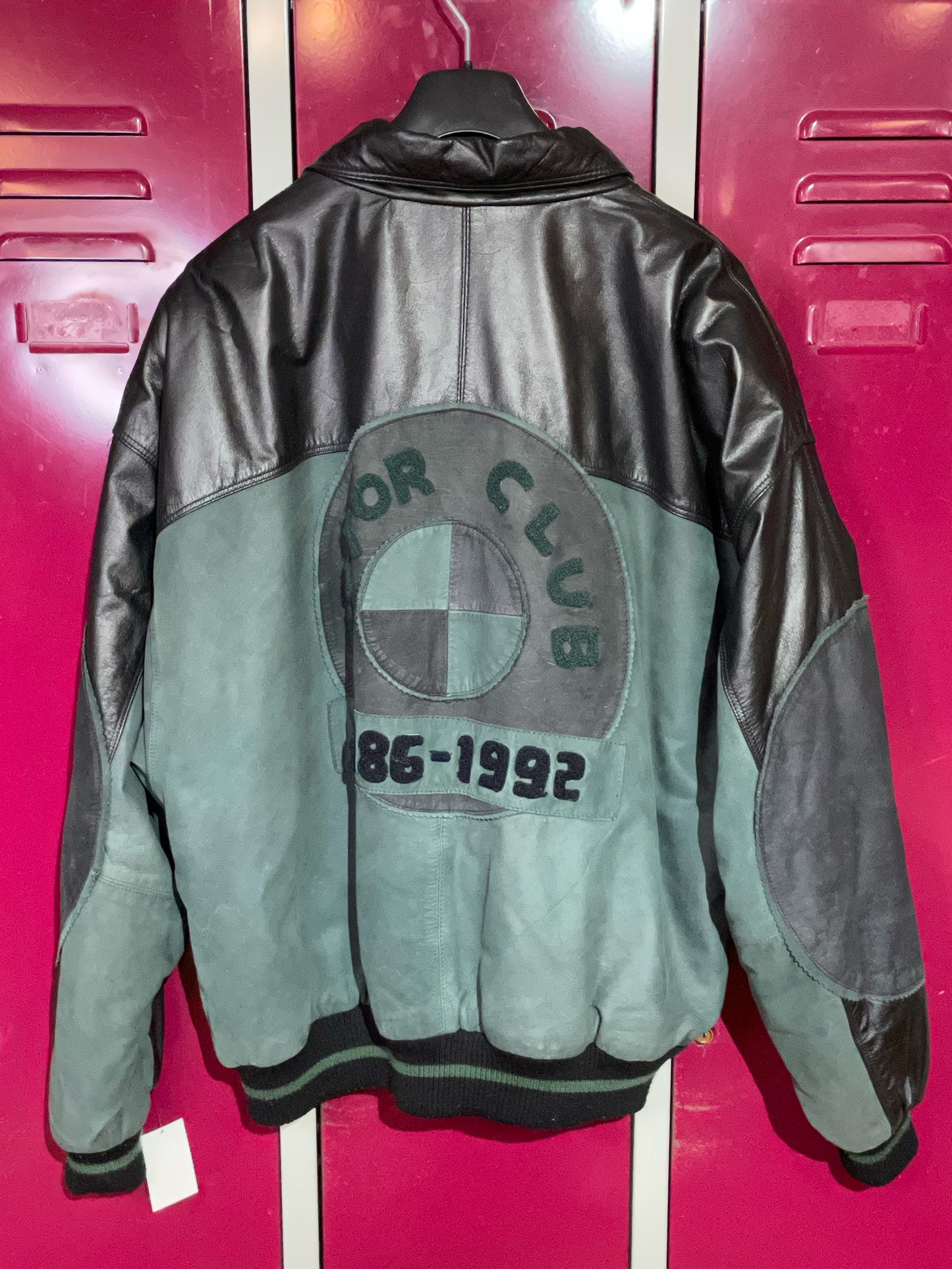 BMW 1986-1992 BY WILD SKINS VINTAGE LEATHER & SUEDE JACKET SZ: XL