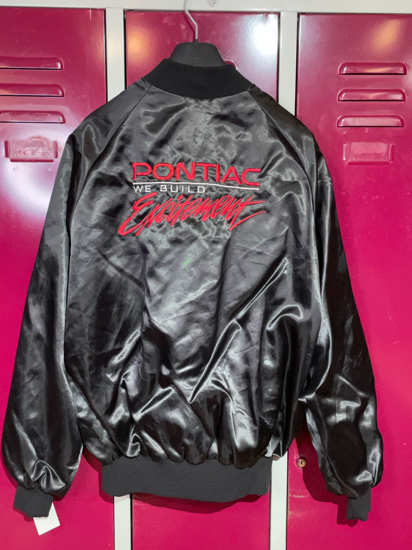 PONTIAC VINTAGE SATIN JACKET MADE IN USA SZ: XL